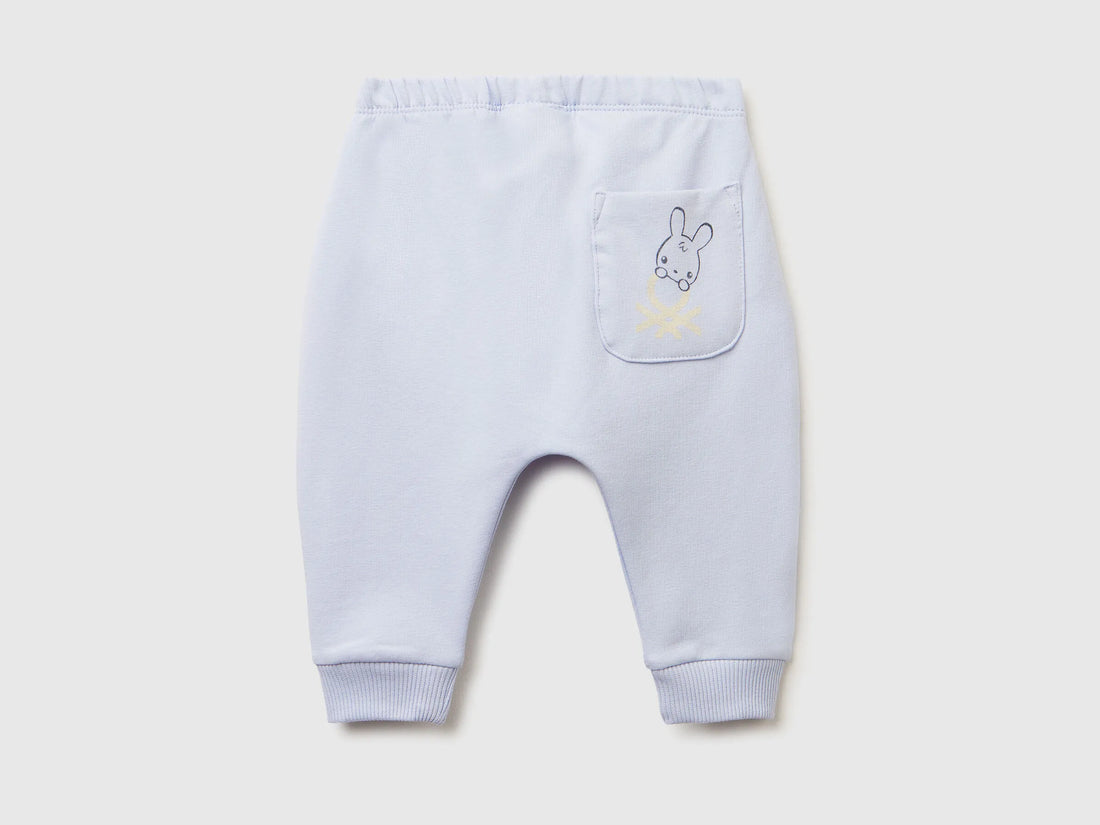 Benetton_Sky Blue_Warm Sweat Trousers with Pocket_3K1CAF02J_081_02