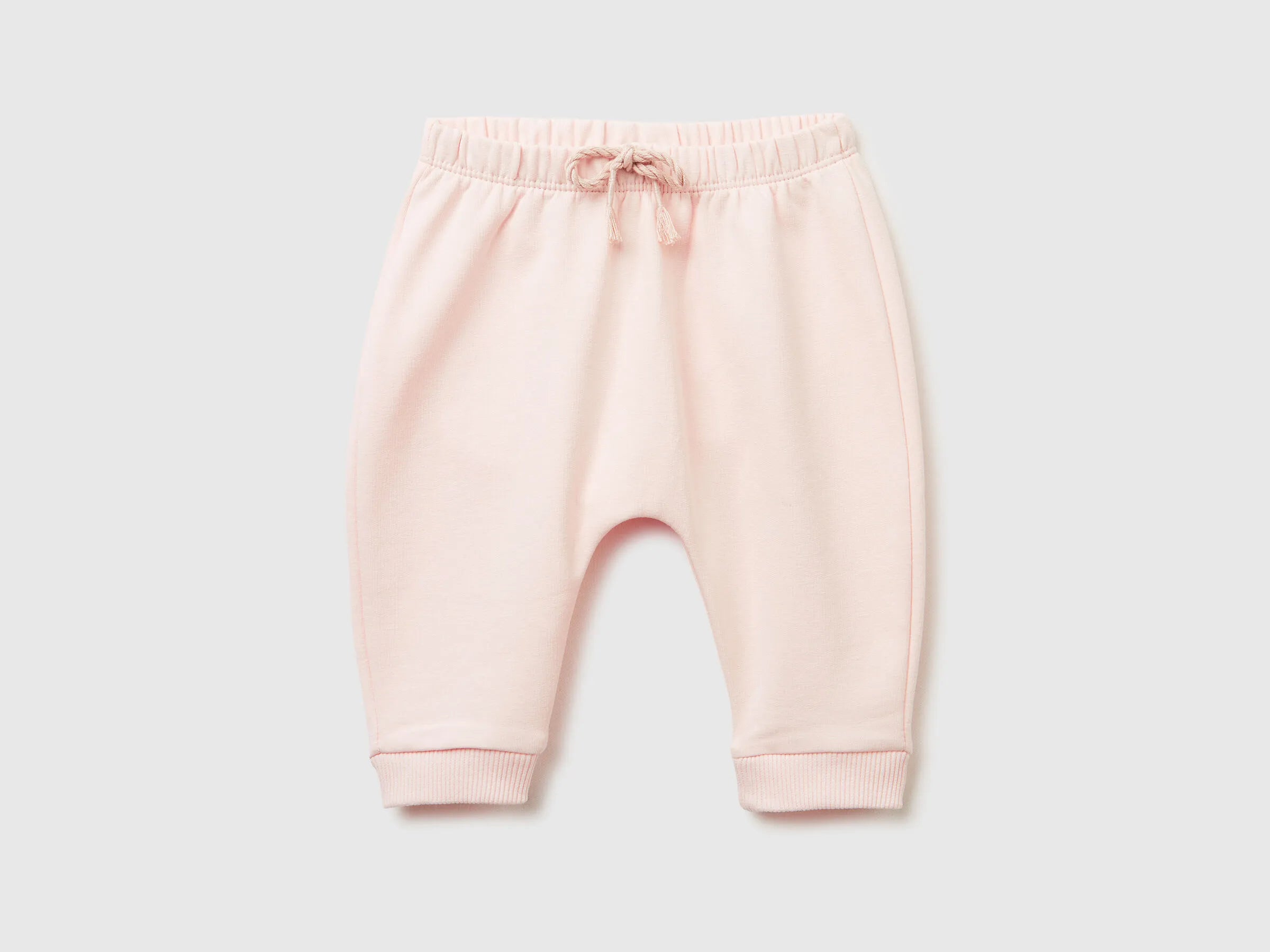 Benetton_Soft Pink_Warm Sweat Trousers with Pocket_3K1CAF02J_1B7_01
