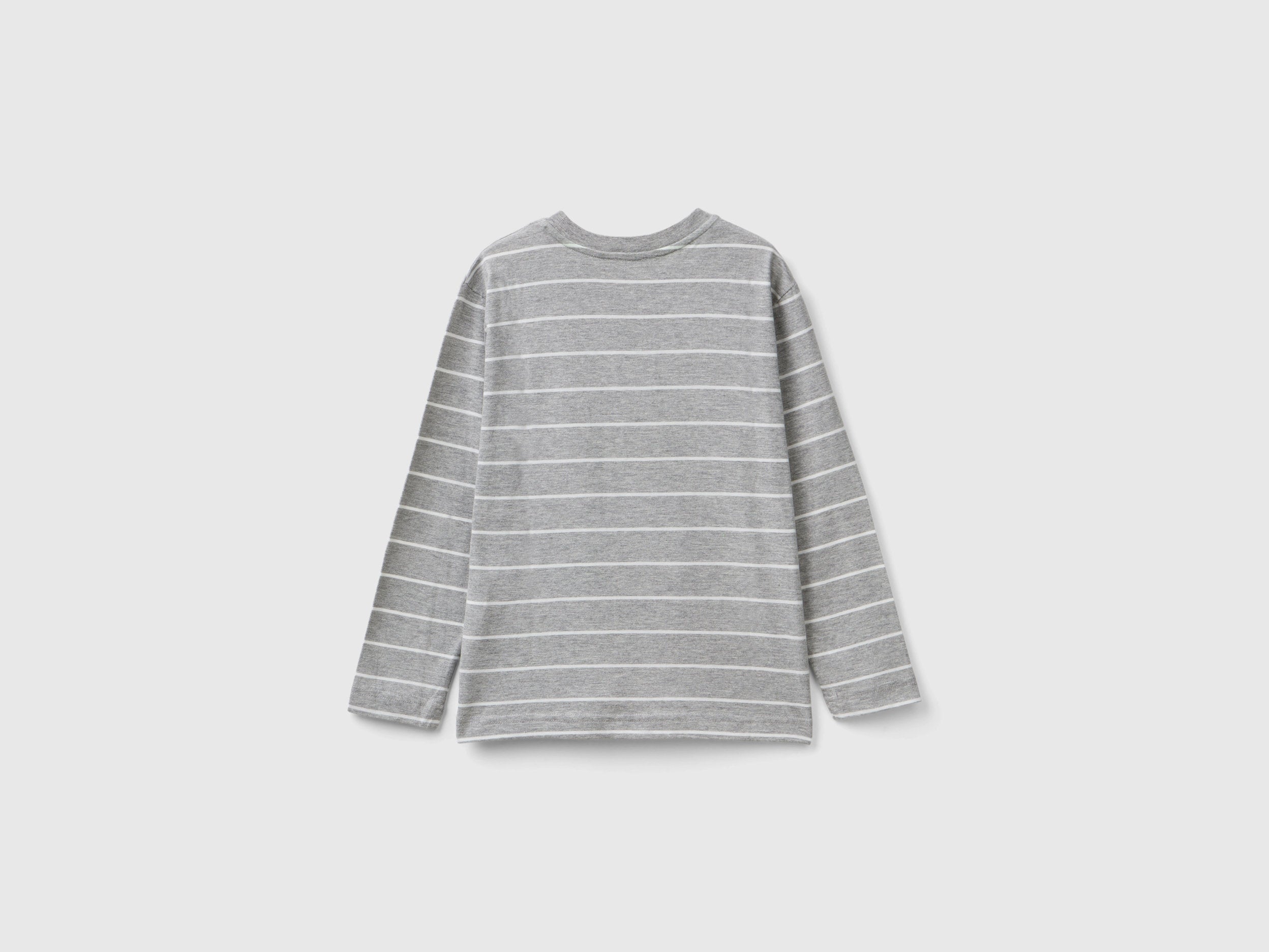 Striped T-Shirt With Slogan_3KUYC10K8_903_02