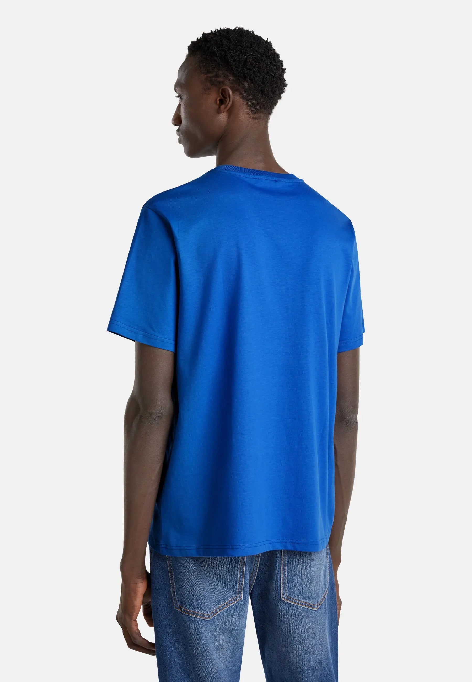 Benetton_Cotton Basic T-Shirt_3MI5J1AF7_74Q_02