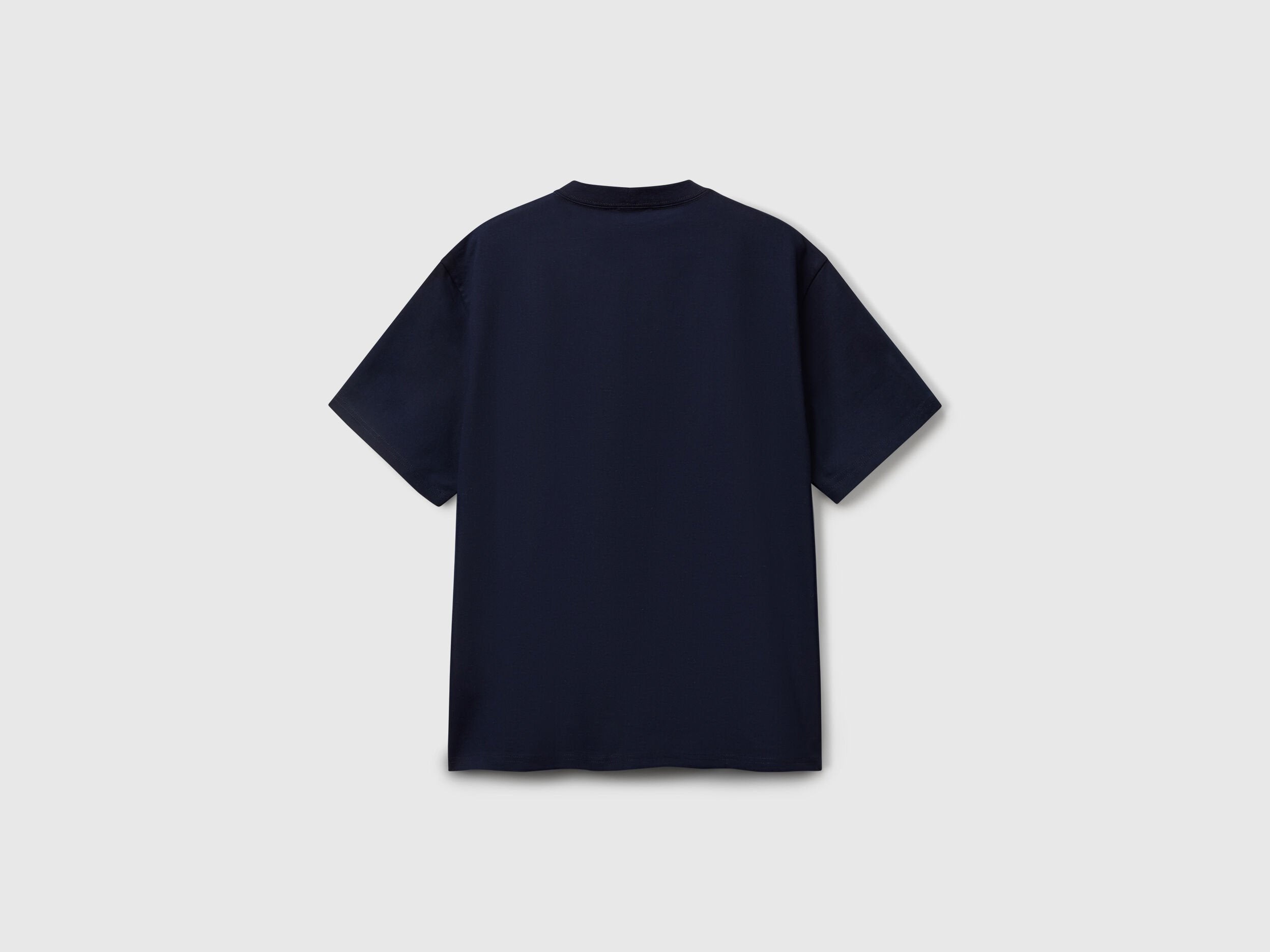 Benetton_Oversized T-Shirt with Logo Embroidery_3MI6U109O_616_04