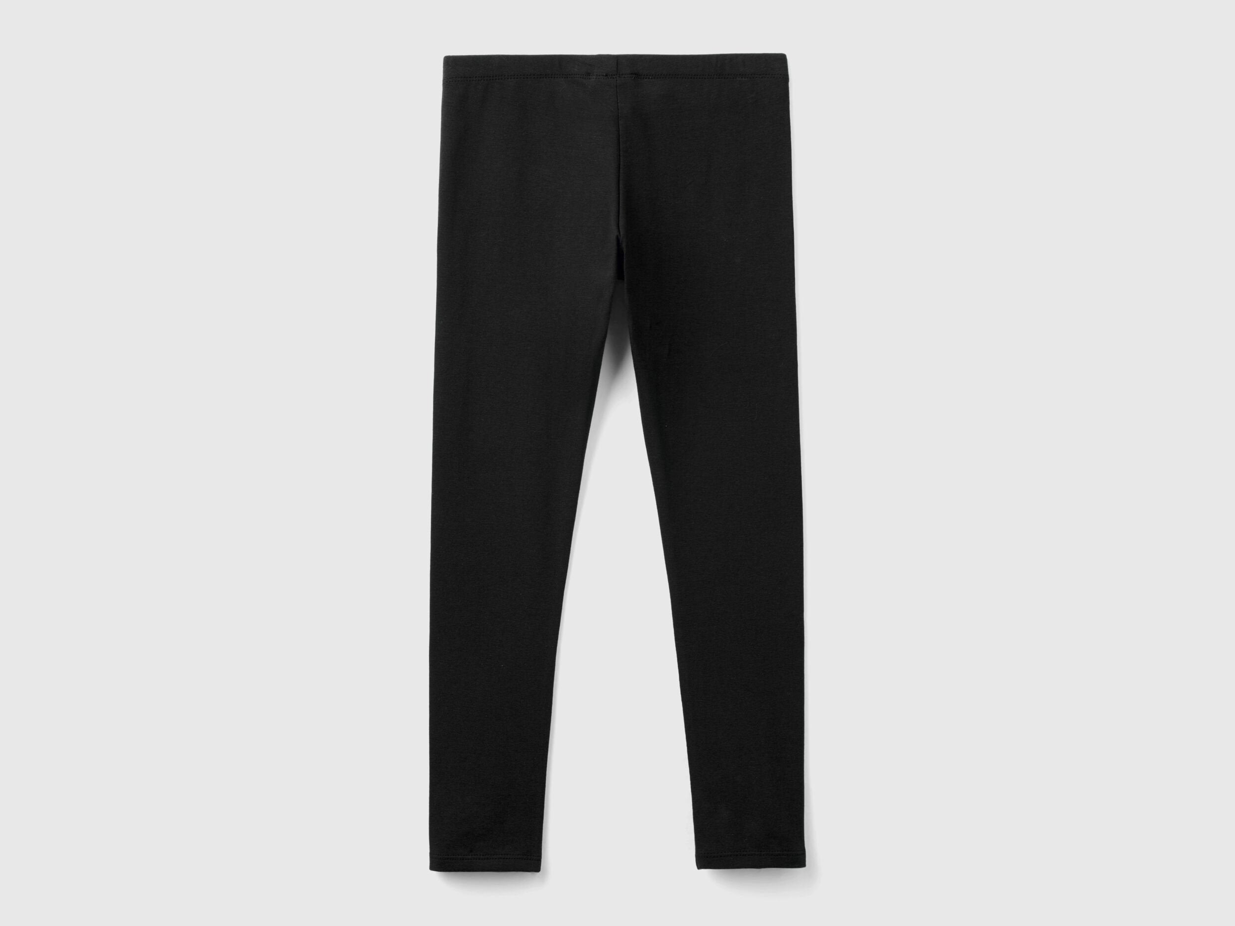 Beneton_Leggings in Stretch Cotton with Logo_3MT1CF02G_100_02