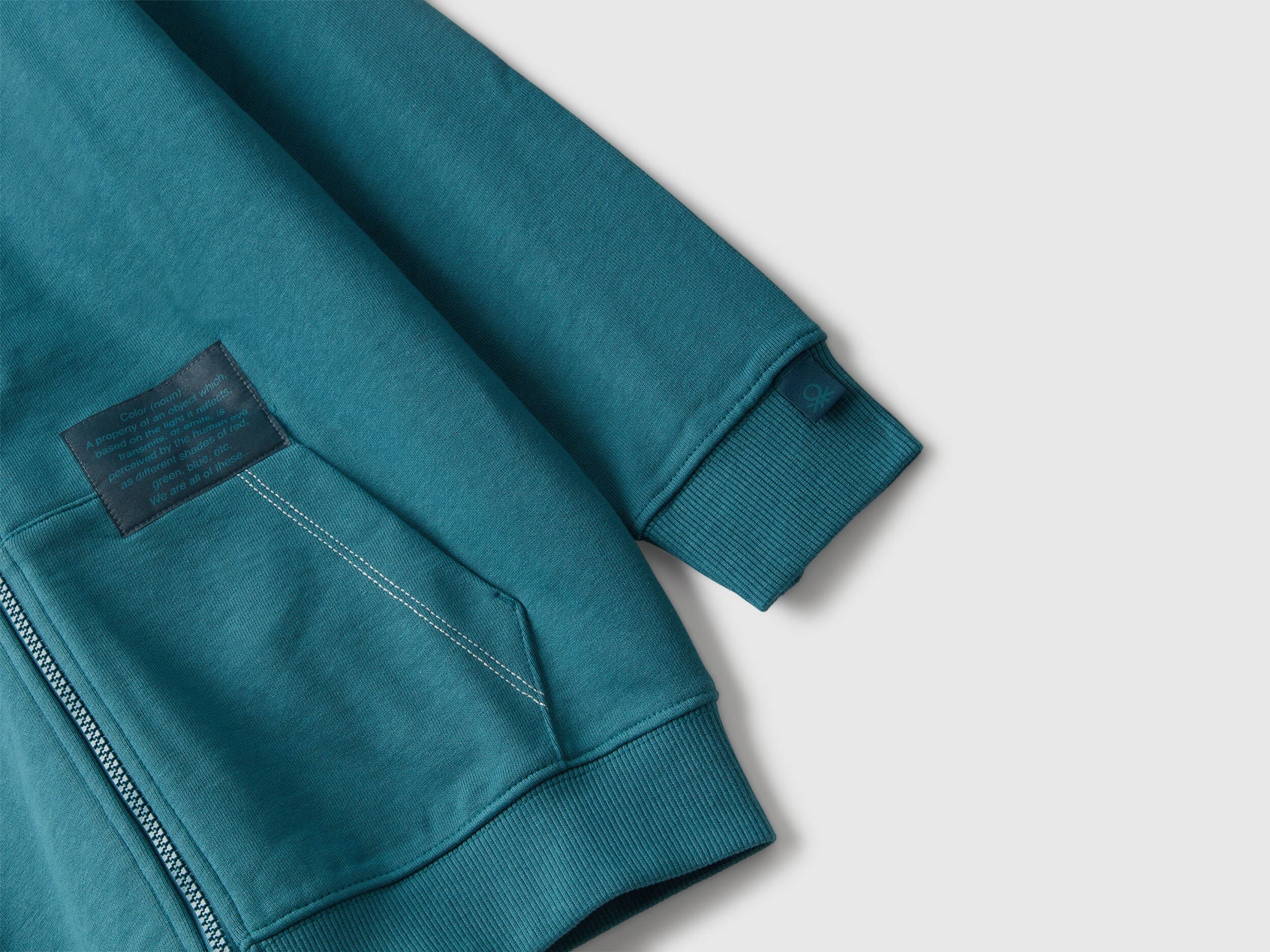 Benetton_Teal_Oversized Zip-Up Sweatshirt_3NBMC505H_3C5_03