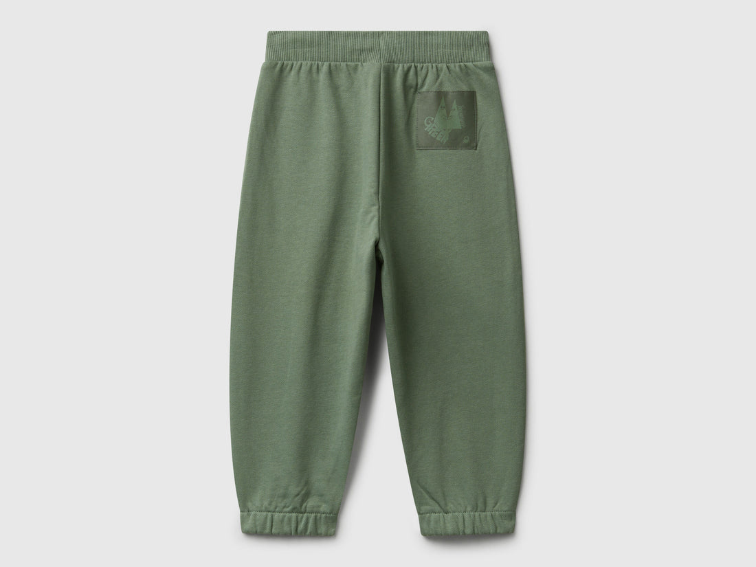 Benetton_Military Green_100% Cotton Joggers_3NBMGF053_075_02