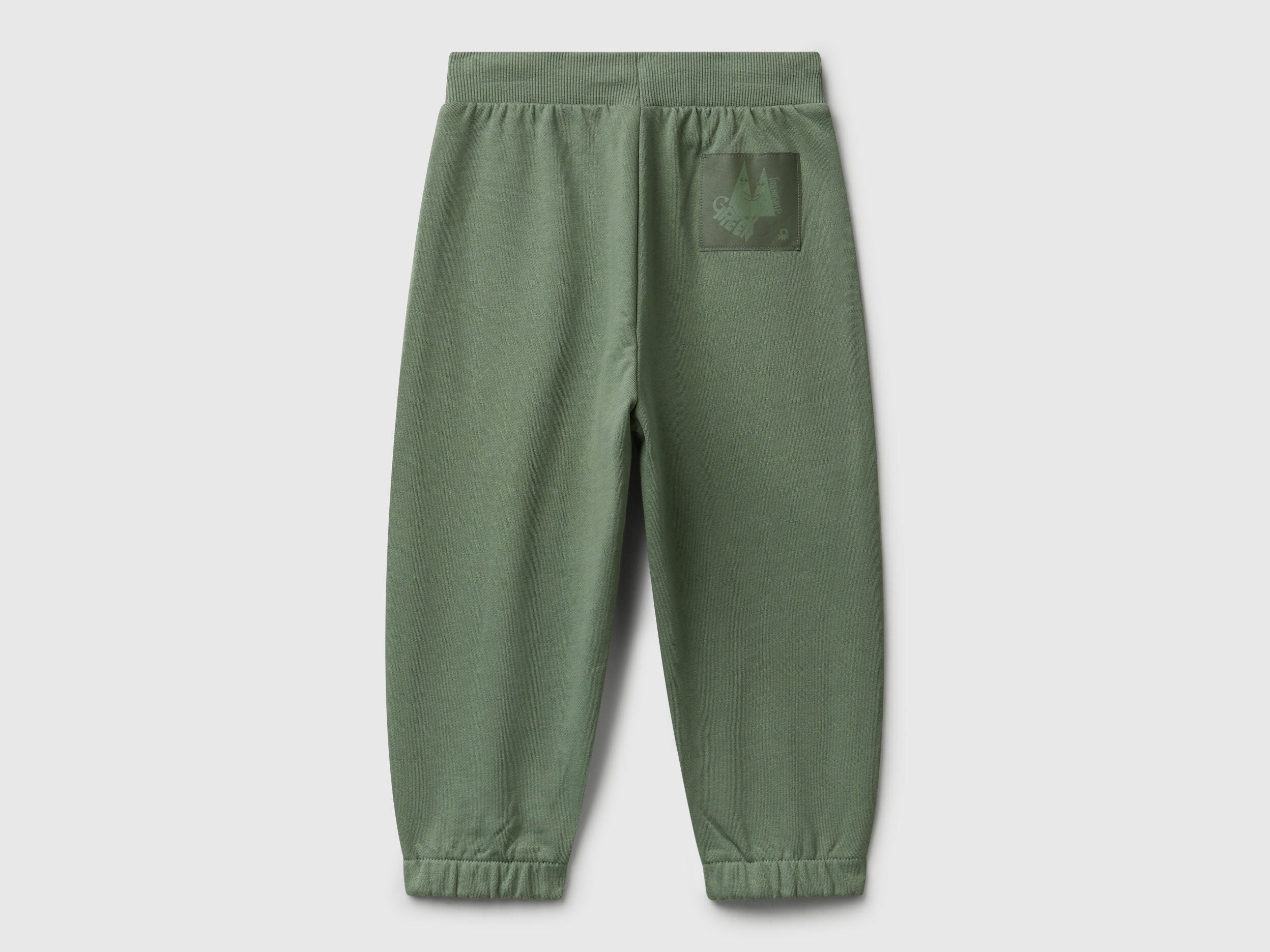 Benetton_Military Green_100% Cotton Joggers_3NBMGF053_075_02