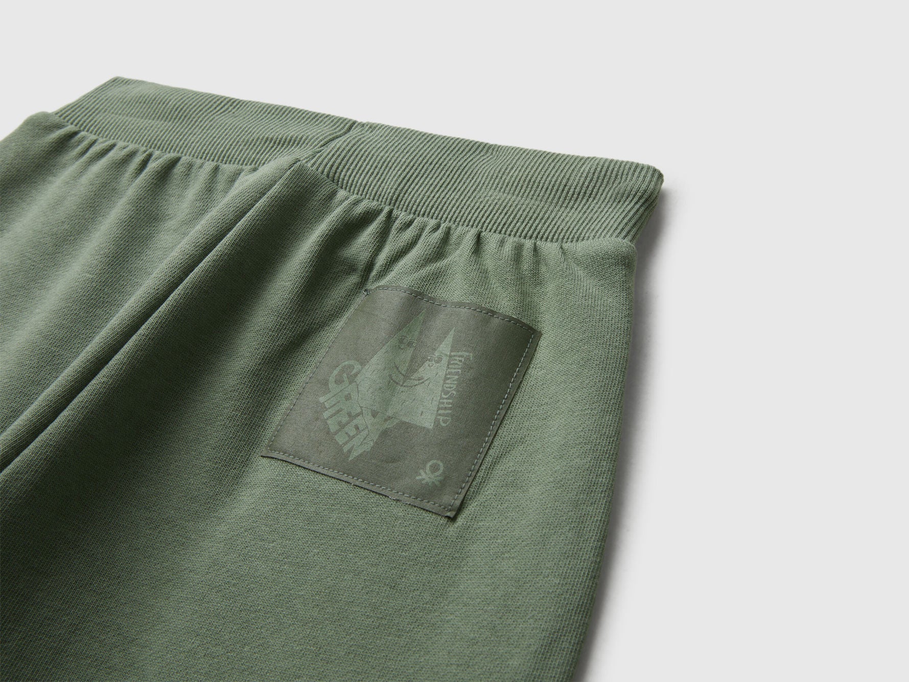 Benetton_Military Green_100% Cotton Joggers_3NBMGF053_075_03