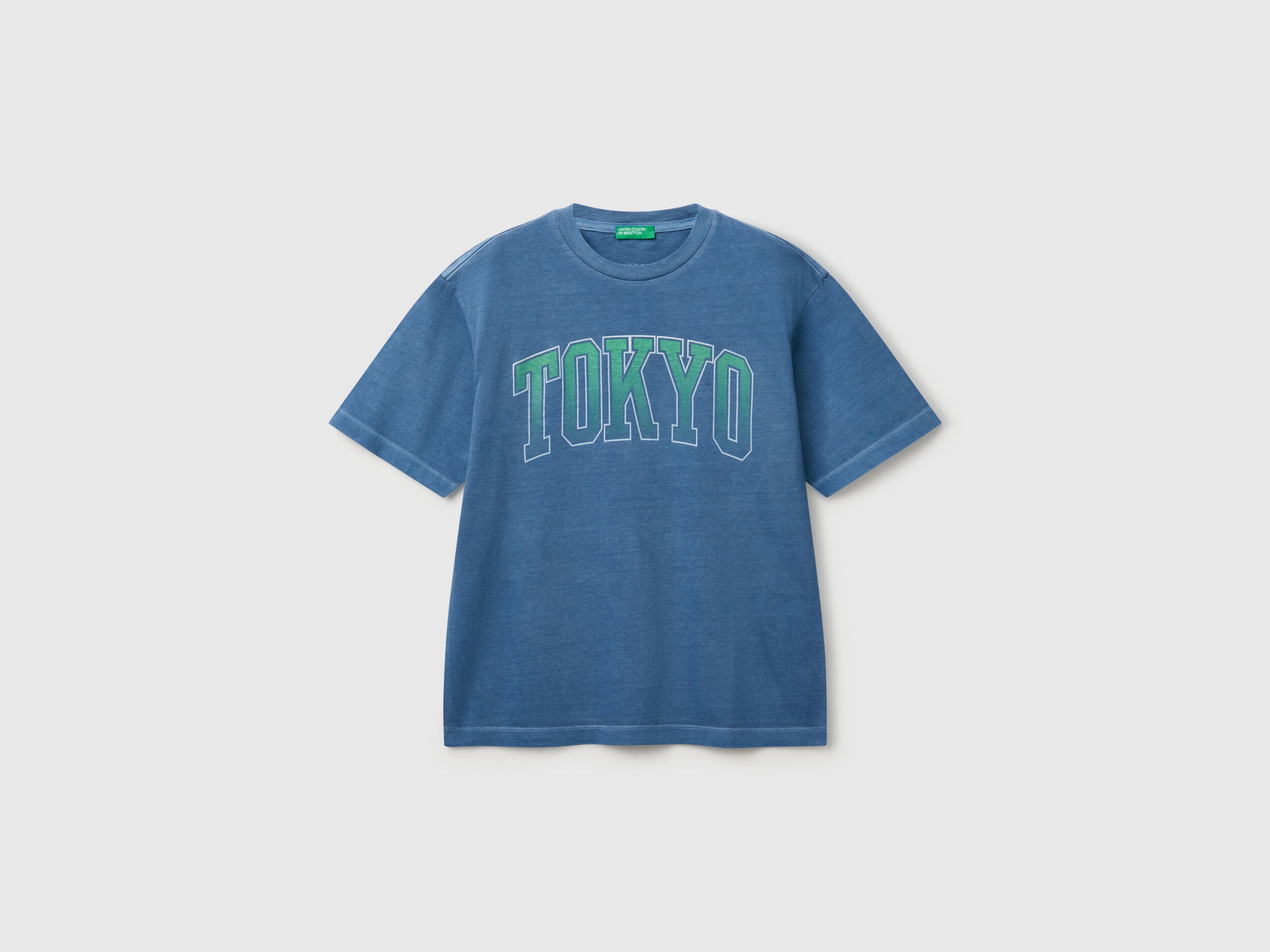 Benetton_T-Shirt with Print on Front and Back_3PCMC10N7_71W_01