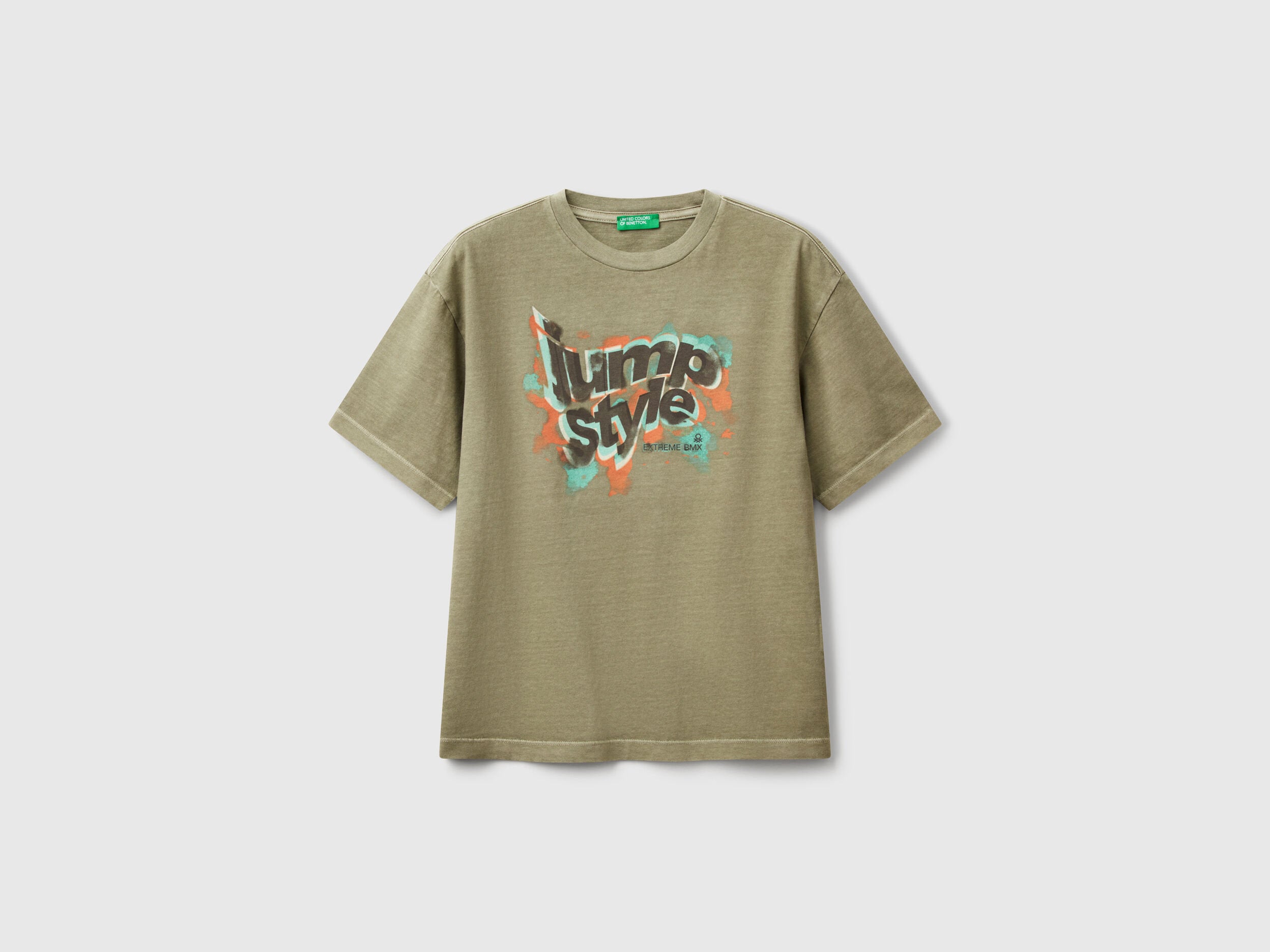 Benetton_T-Shirt with Print on Front and Back_3PCMC10N7_86K_01