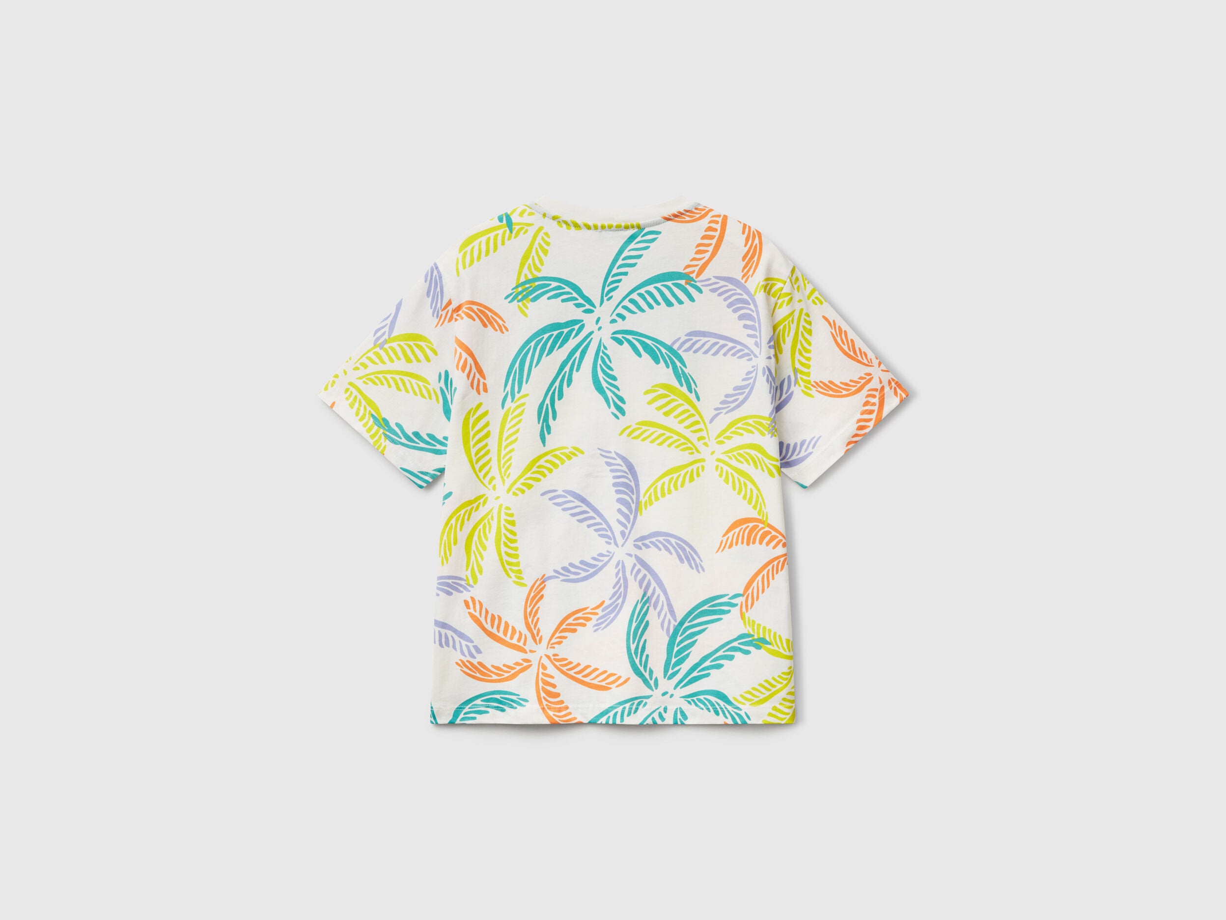 Benetton_White T-Shirt with Tropical Print_3PDQC10PA_75E_02