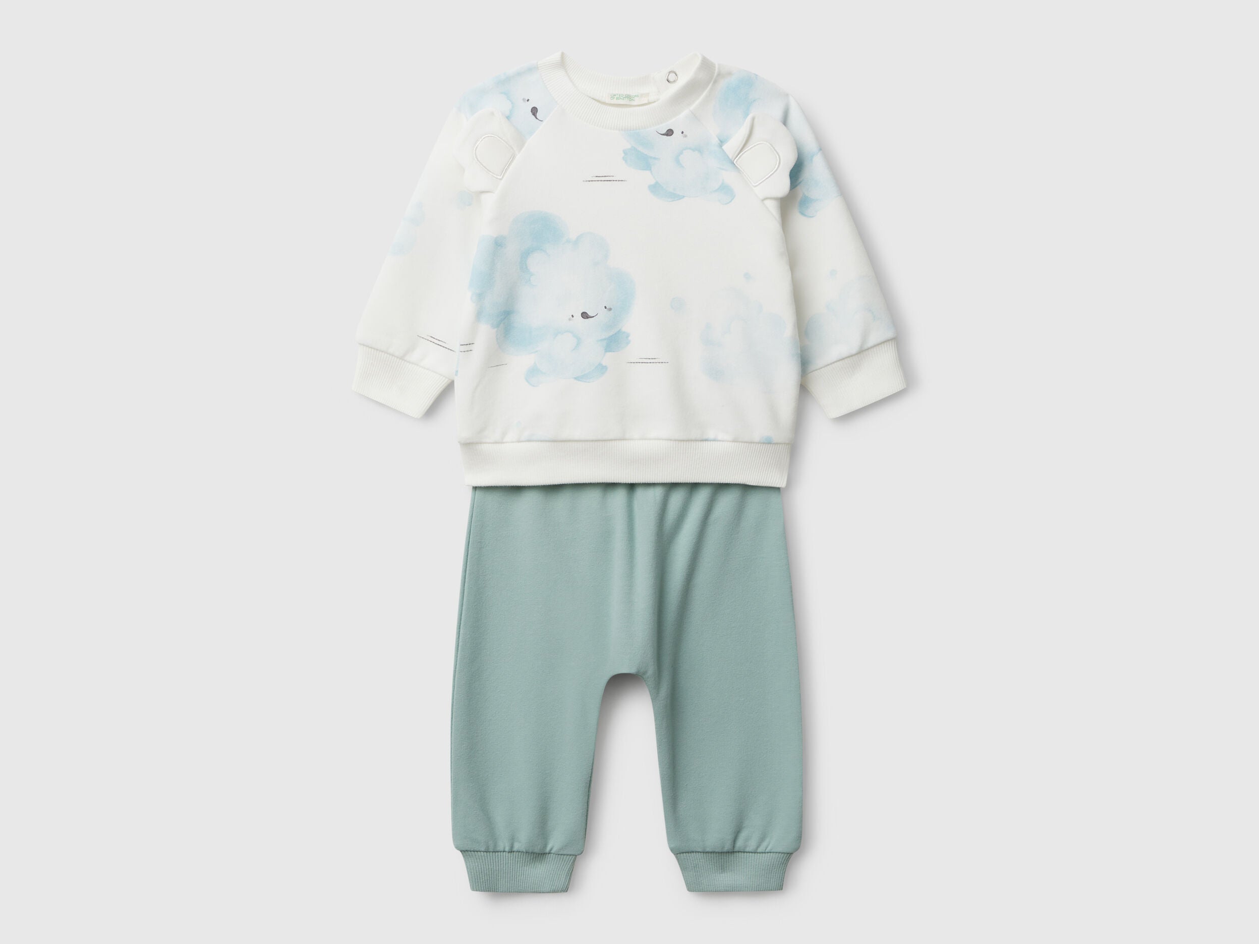 Benetton_Sky Blue_Sweat Set with Print_3QGXAK01B_64K_01