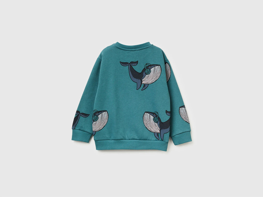 Benetton_Teal_Regular Fit Sweatshirt with Print_3QHCG10KX_70A_02