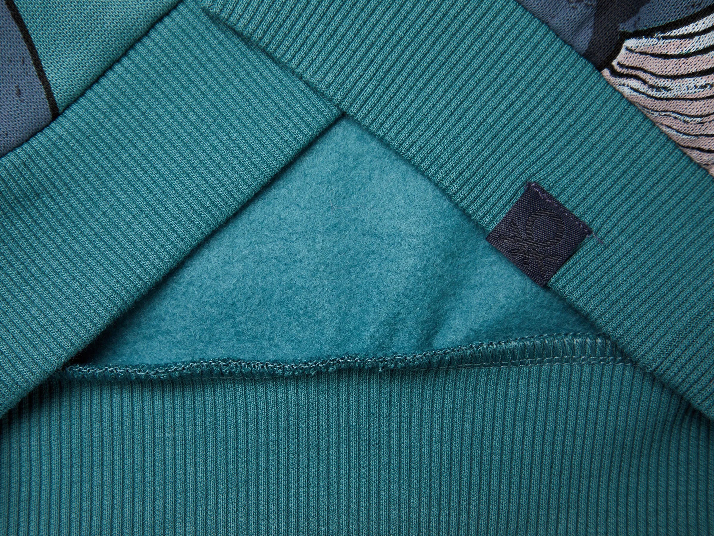 Benetton_Teal_Regular Fit Sweatshirt with Print_3QHCG10KX_70A_03