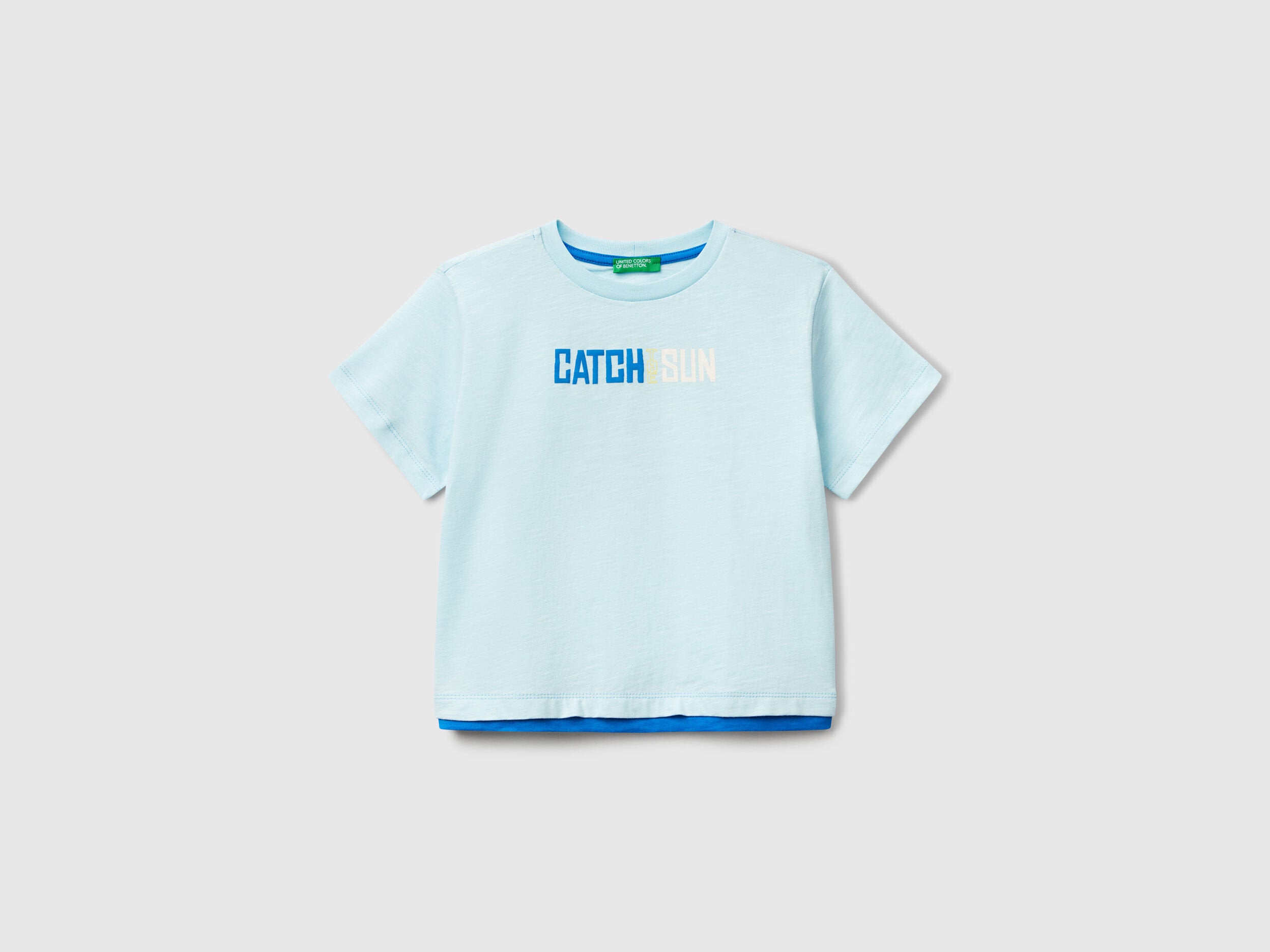 Benetton_Oversized T-Shirt in Lightweight Cotton_3SLUG10JF_21J_01