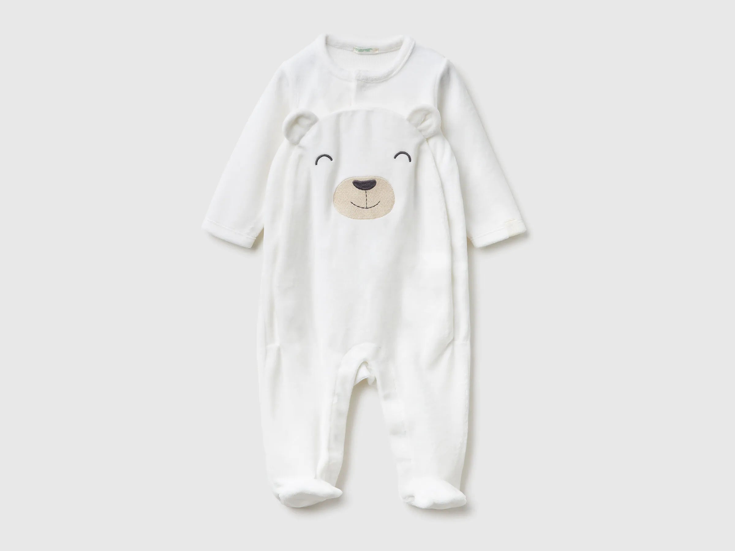 Benetton_Creamy White_Chenille Animal Onesie_3SP7AT019_074_01