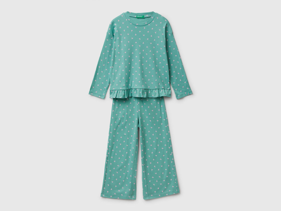 Benetton_Aqua_Pyjamas with Heart Print _3TGJ0P094_61R_01