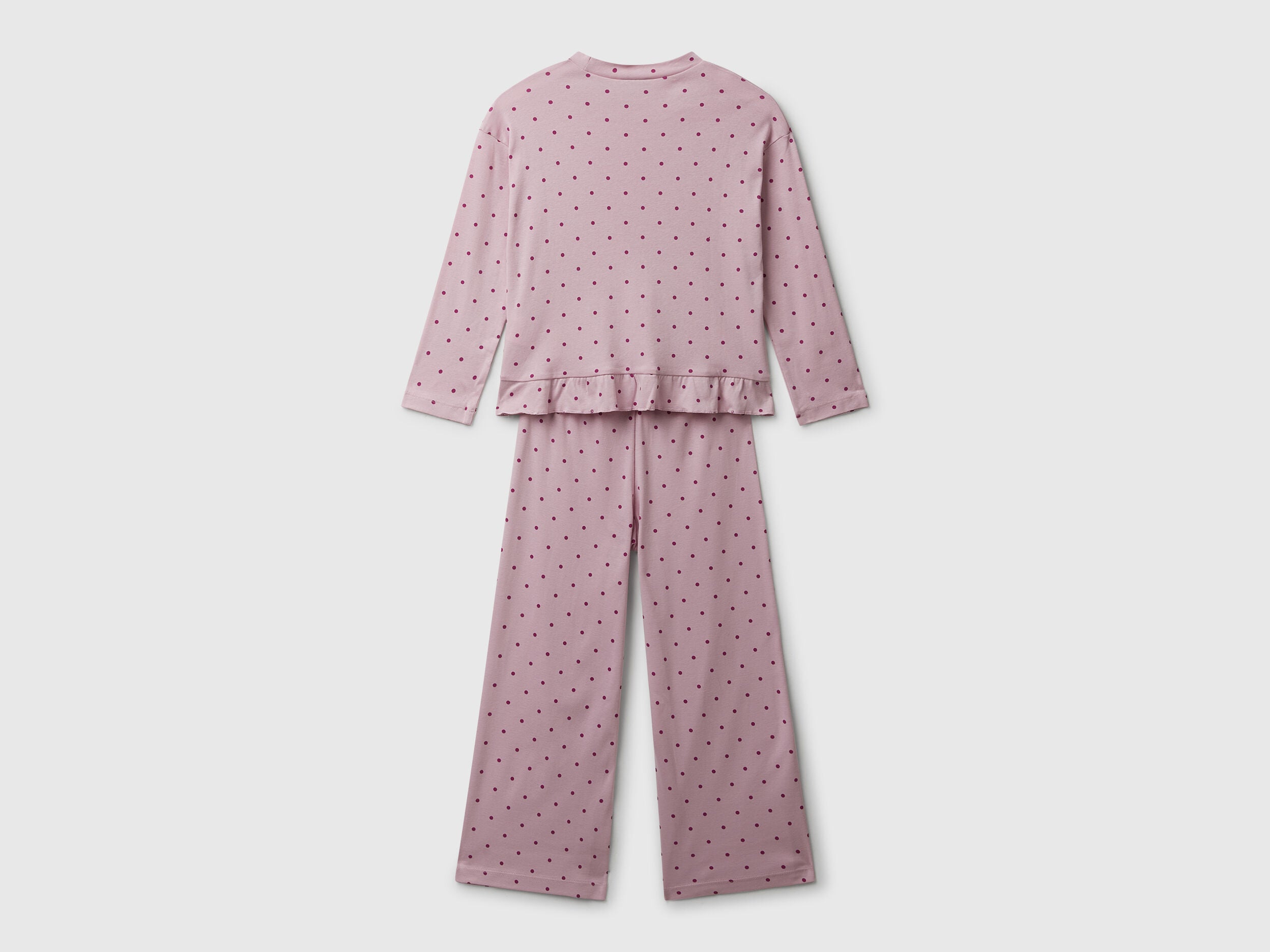 Benetton_Pink_Pyjamas with Polka Dot Print_3TGJ0P094_62N_02