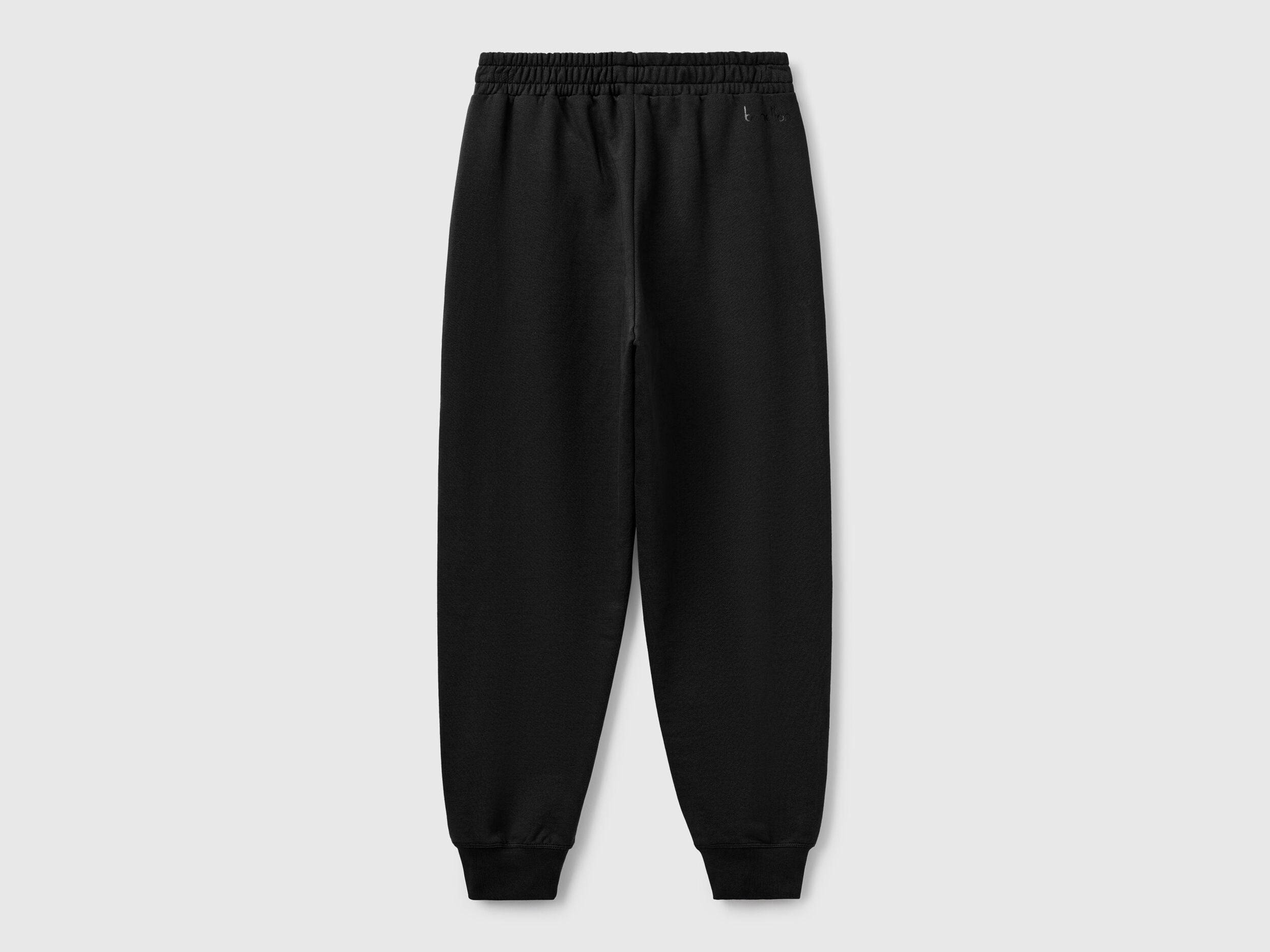 Benetton_Black_Pure Cotton Joggers_3UNIDF01A_100_05