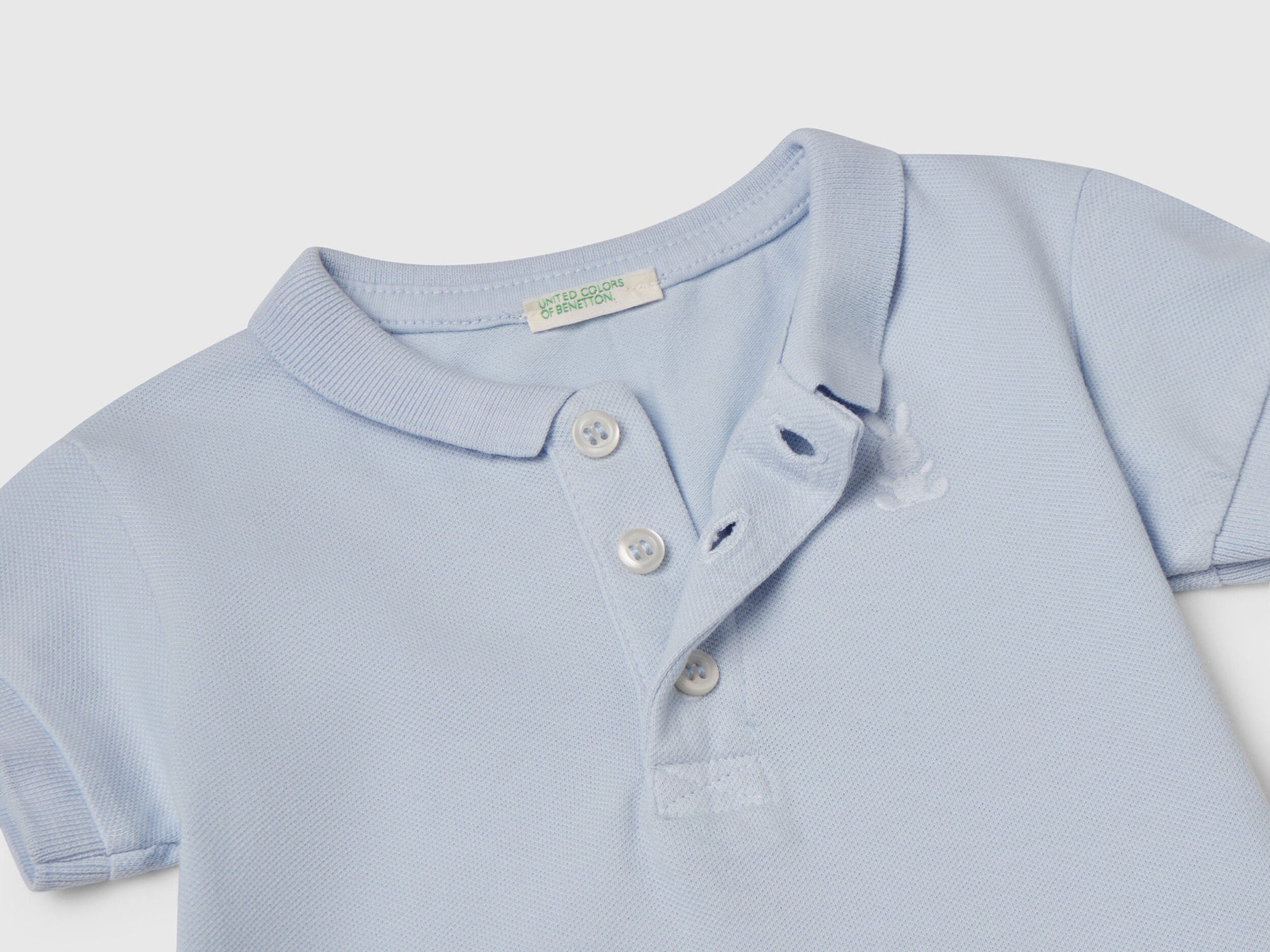 Benetton_Short Sleeve Polo Shirt_3WG9A3007_081_03