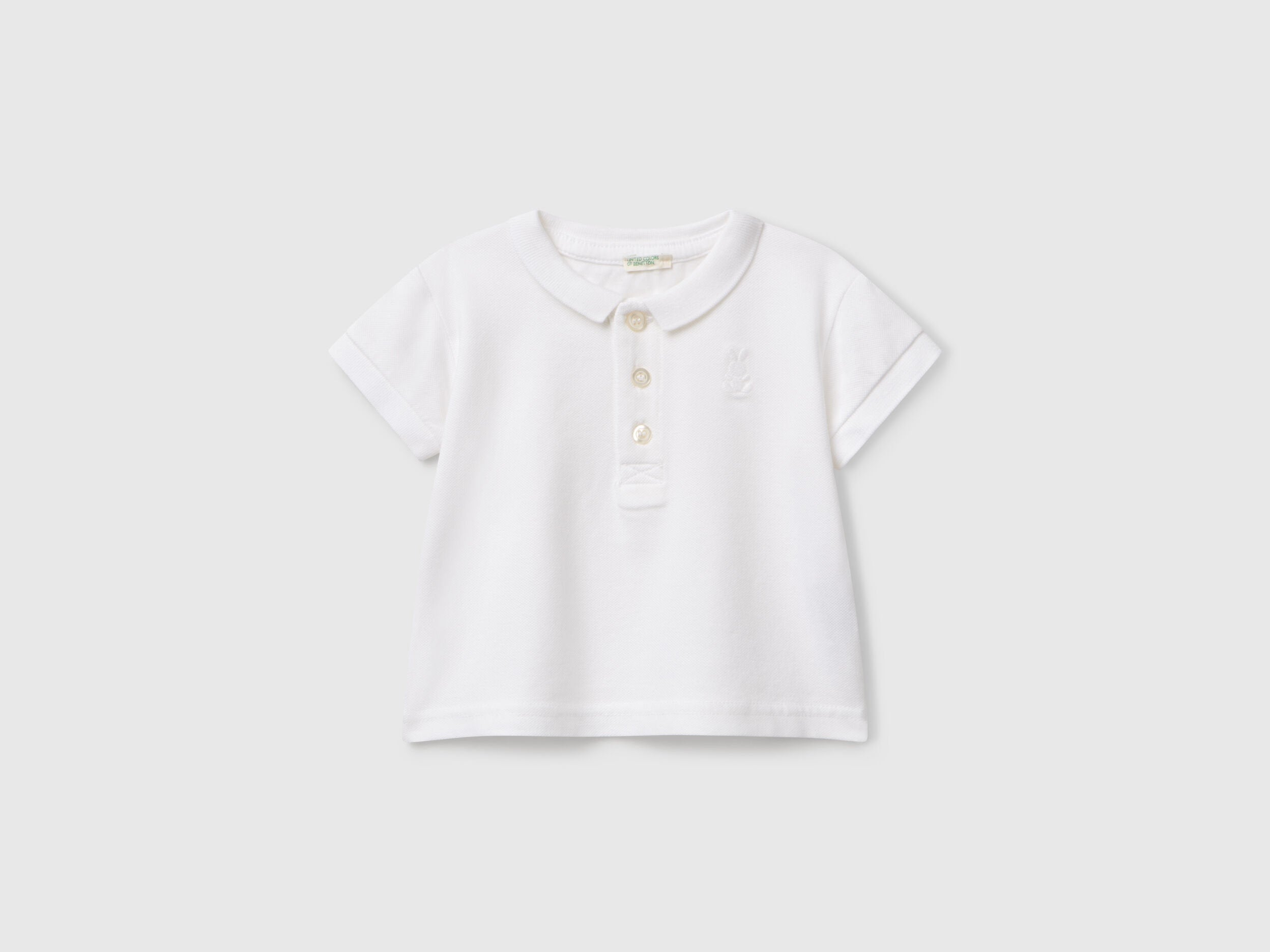 Benetton_Short Sleeve Polo Shirt_3WG9A3007_101_01