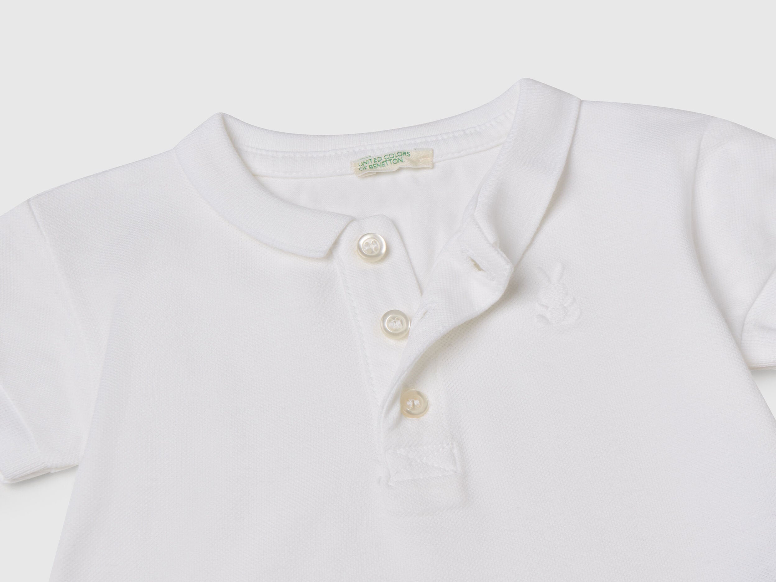 Benetton_Short Sleeve Polo Shirt_3WG9A3007_101_03