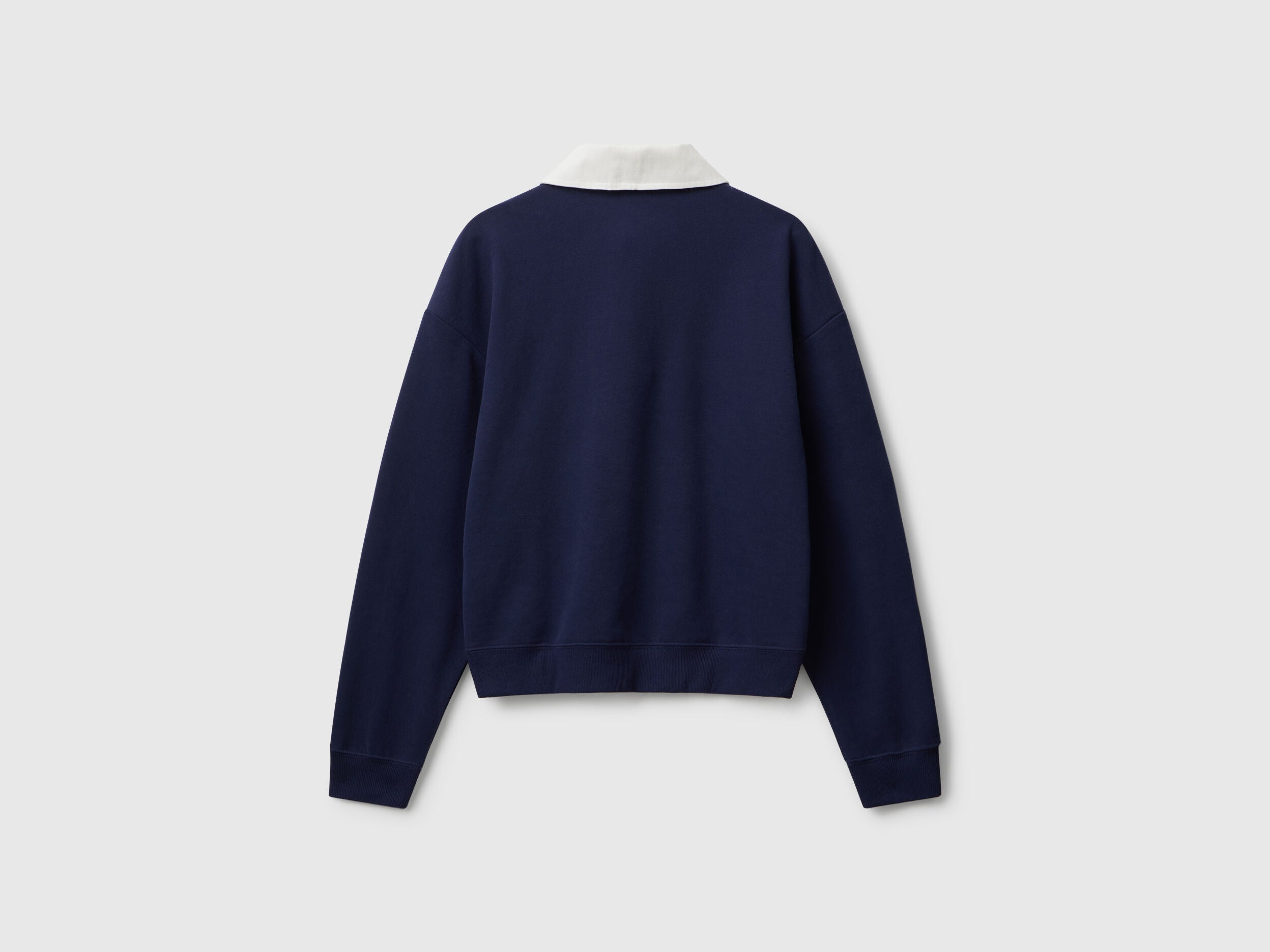 Benetton_Dark Blue_Polo in Comfort Fit Sweat Fabric_3WNWD3011_252_06