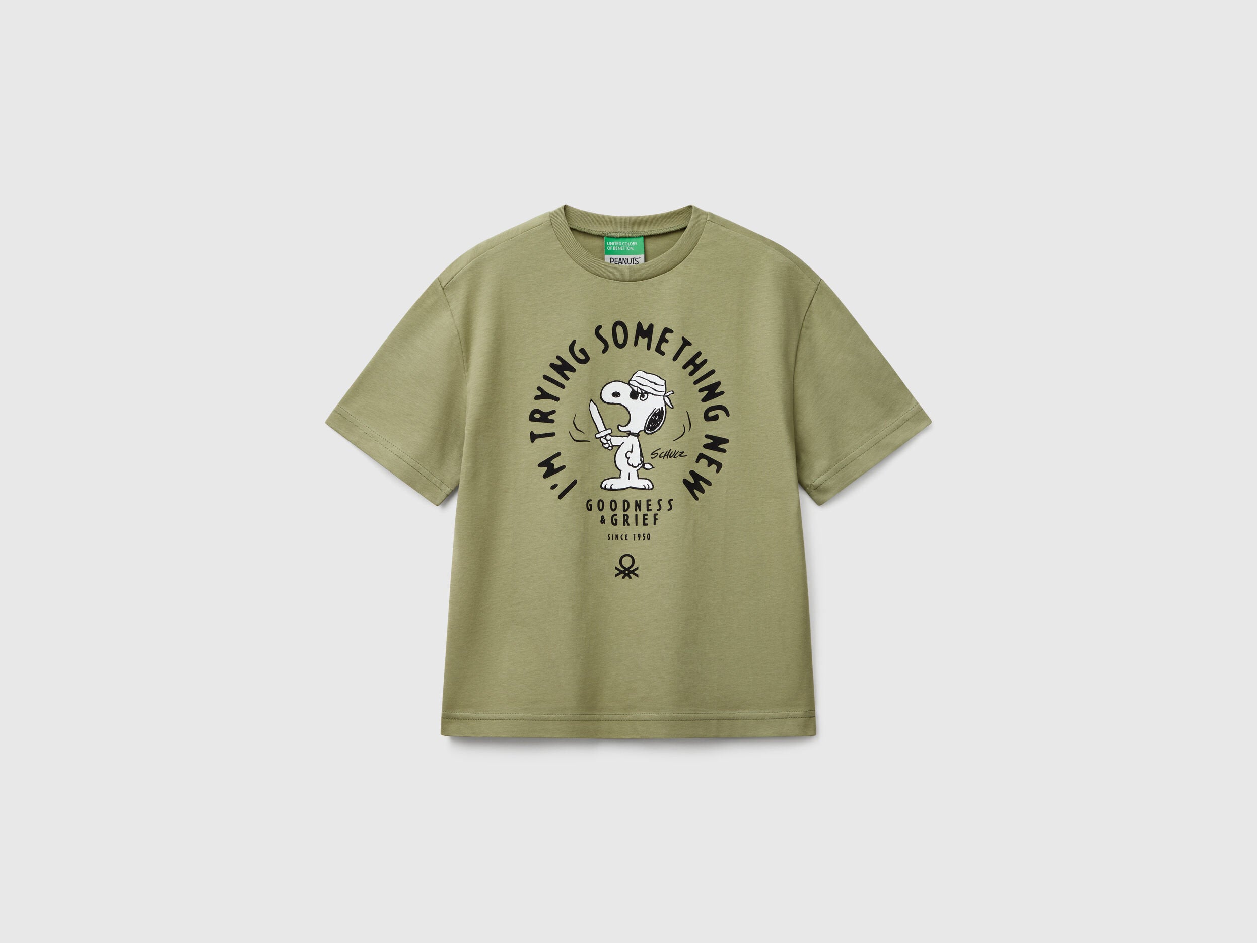 Benetton_Short Sleeve Snoopy ©Peanuts T-Shirt_3X1SC10NI_26K_01