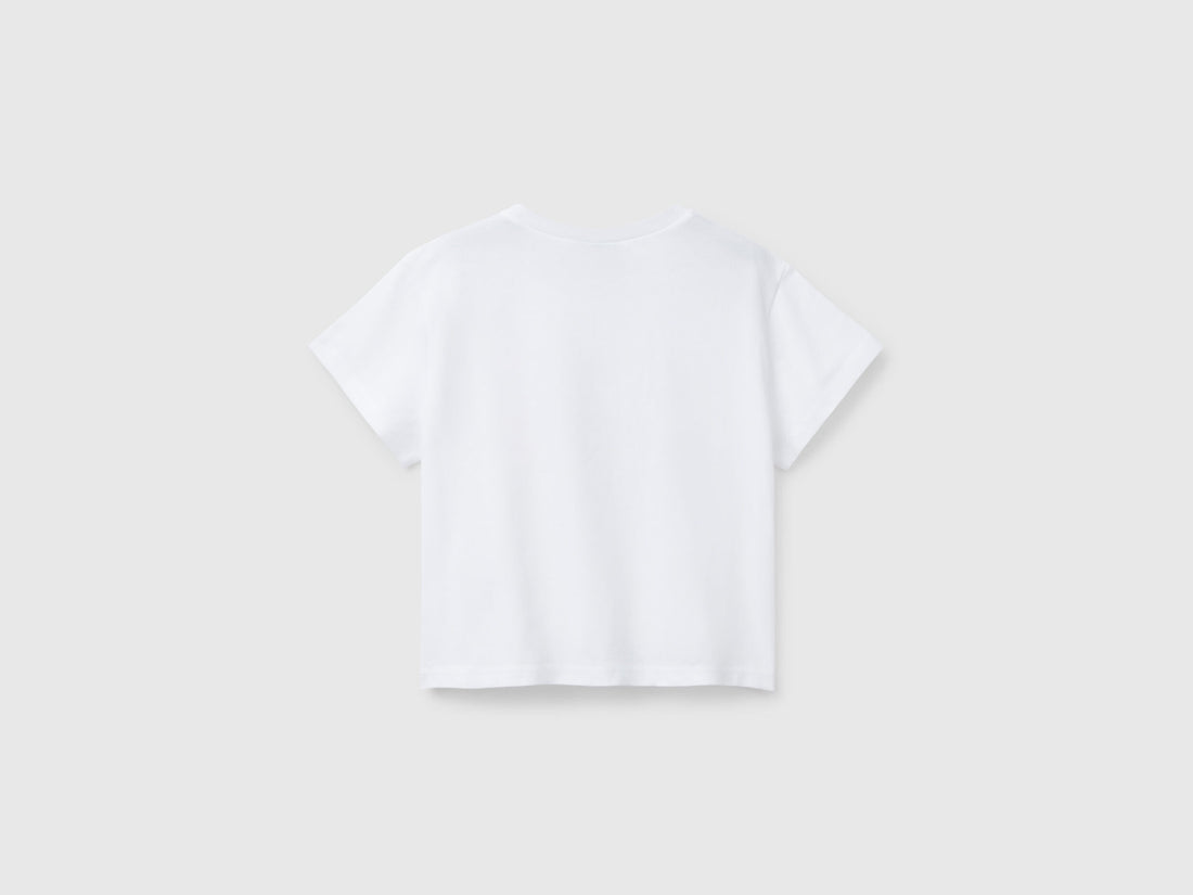 Benetton_Crew Neck Snoopy ©Peanuts T-Shirt_3X1SG10I9_101_02