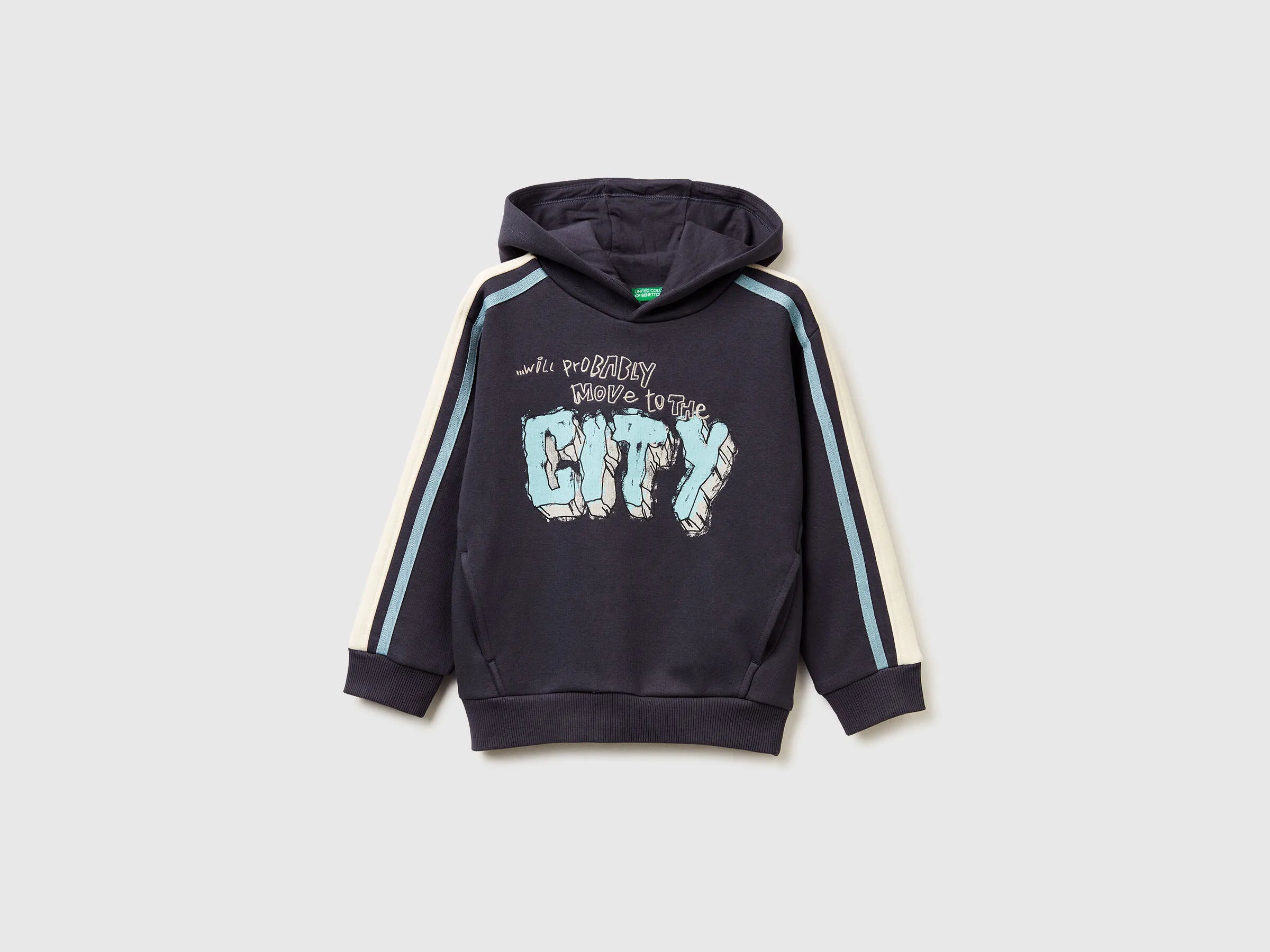 Benetton_Air Force Blue_Oversized Hoodie_3YBPG2018_0J8_01