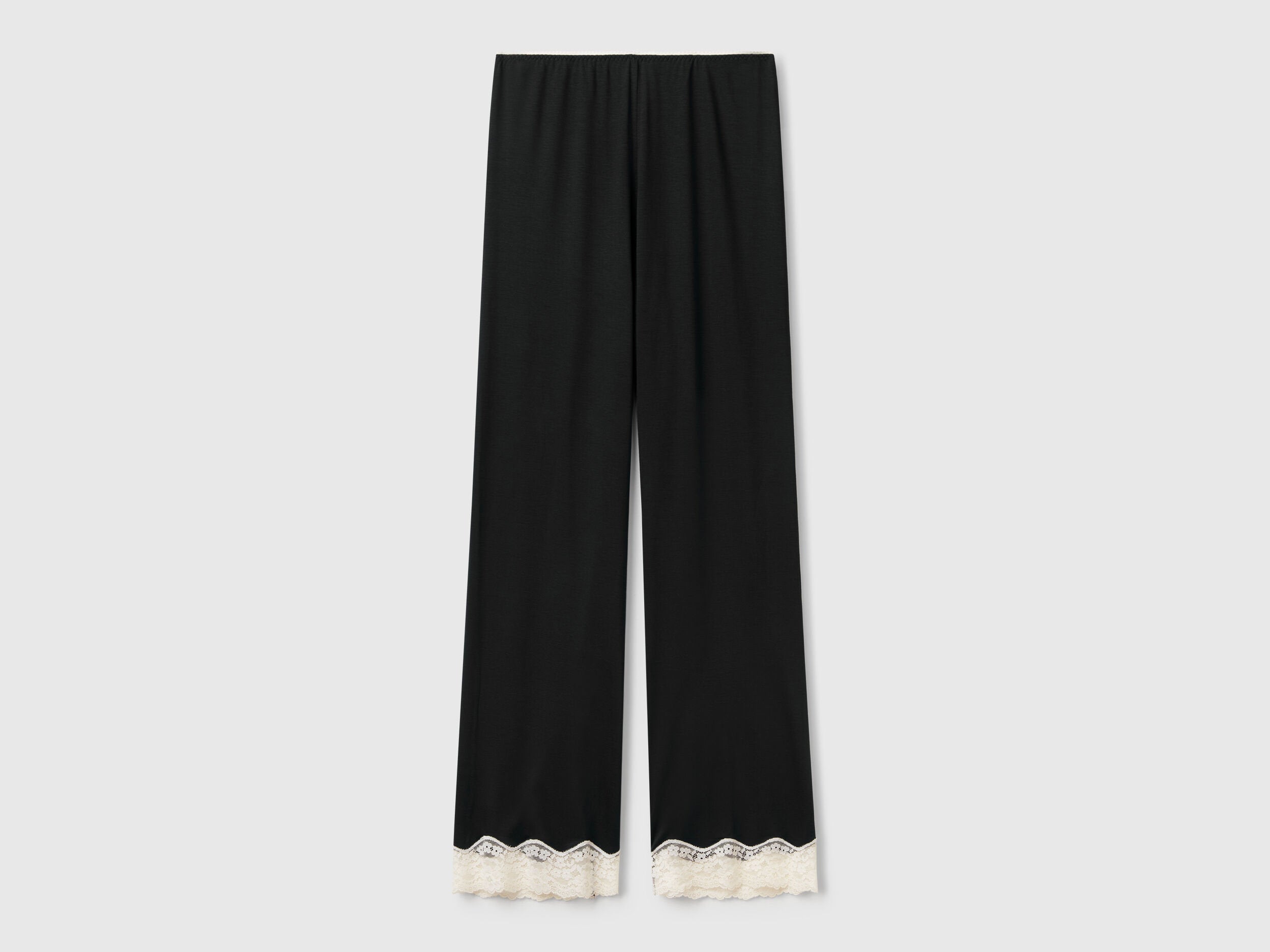 Benetton_Flowy Trousers with Lace Details_3Z123F04A_100_04