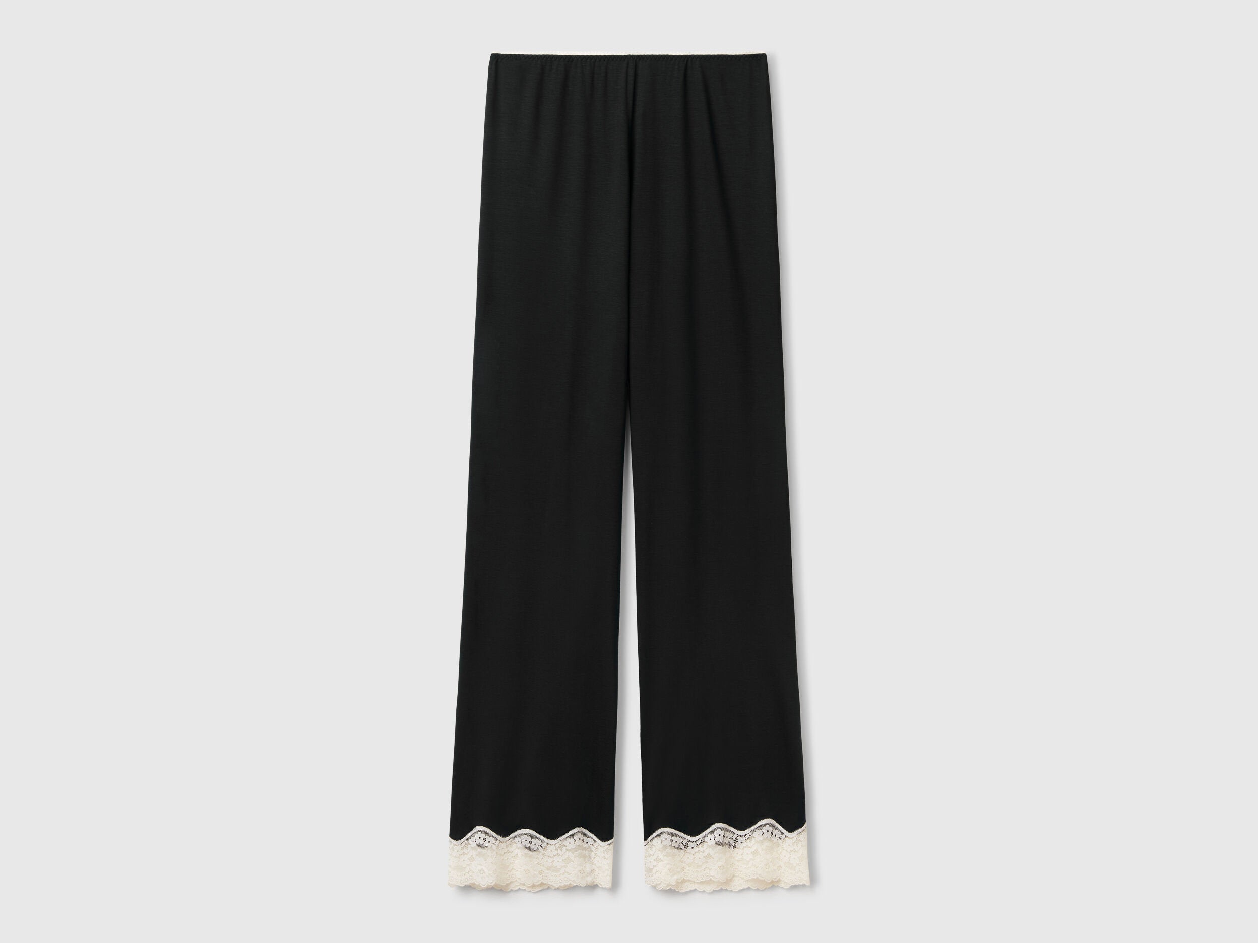 Benetton_Flowy Trousers with Lace Details_3Z123F04A_100_05