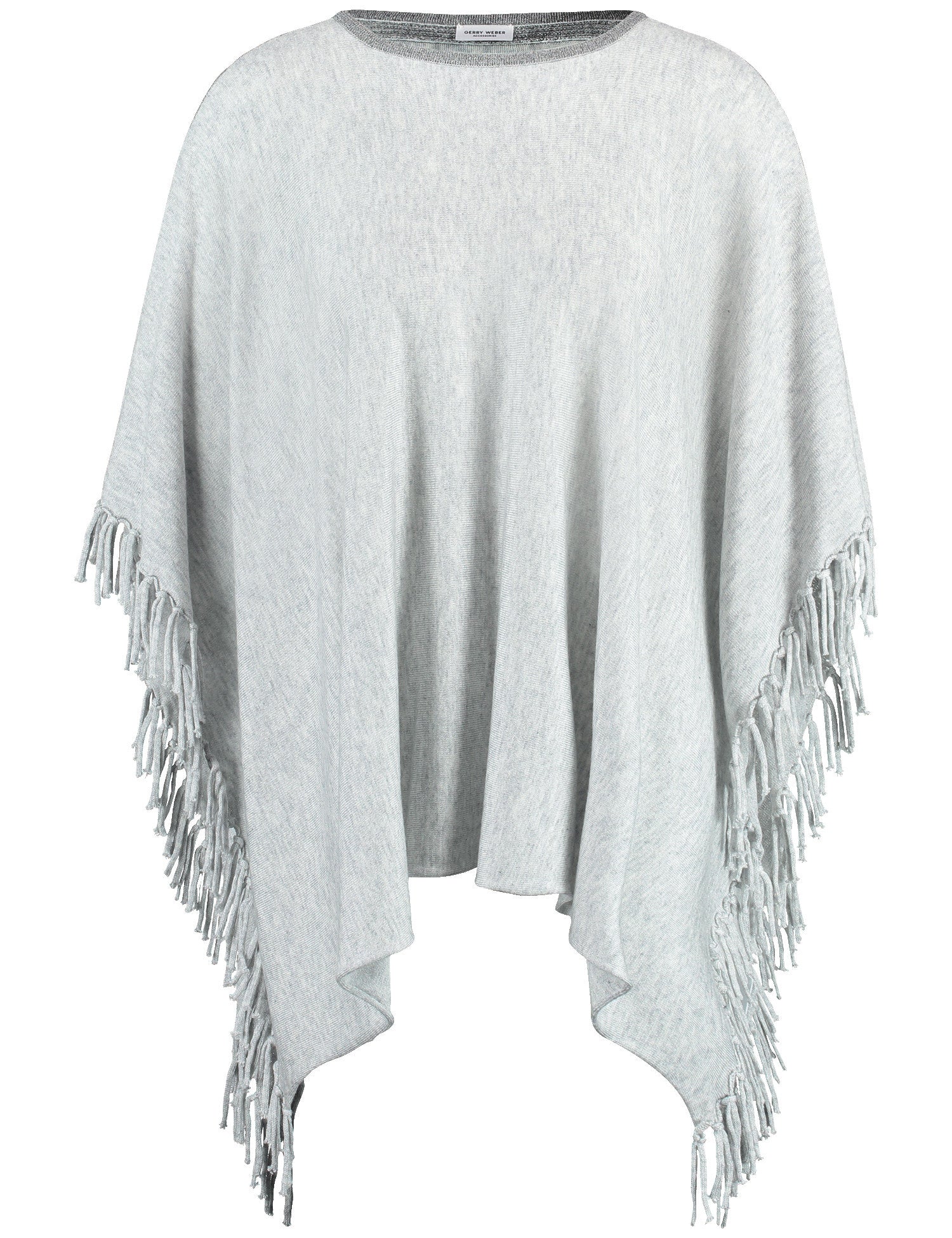 Knit Cape Poncho With Fringe Trim BEVAVA – Gerry Weber in Kuwait