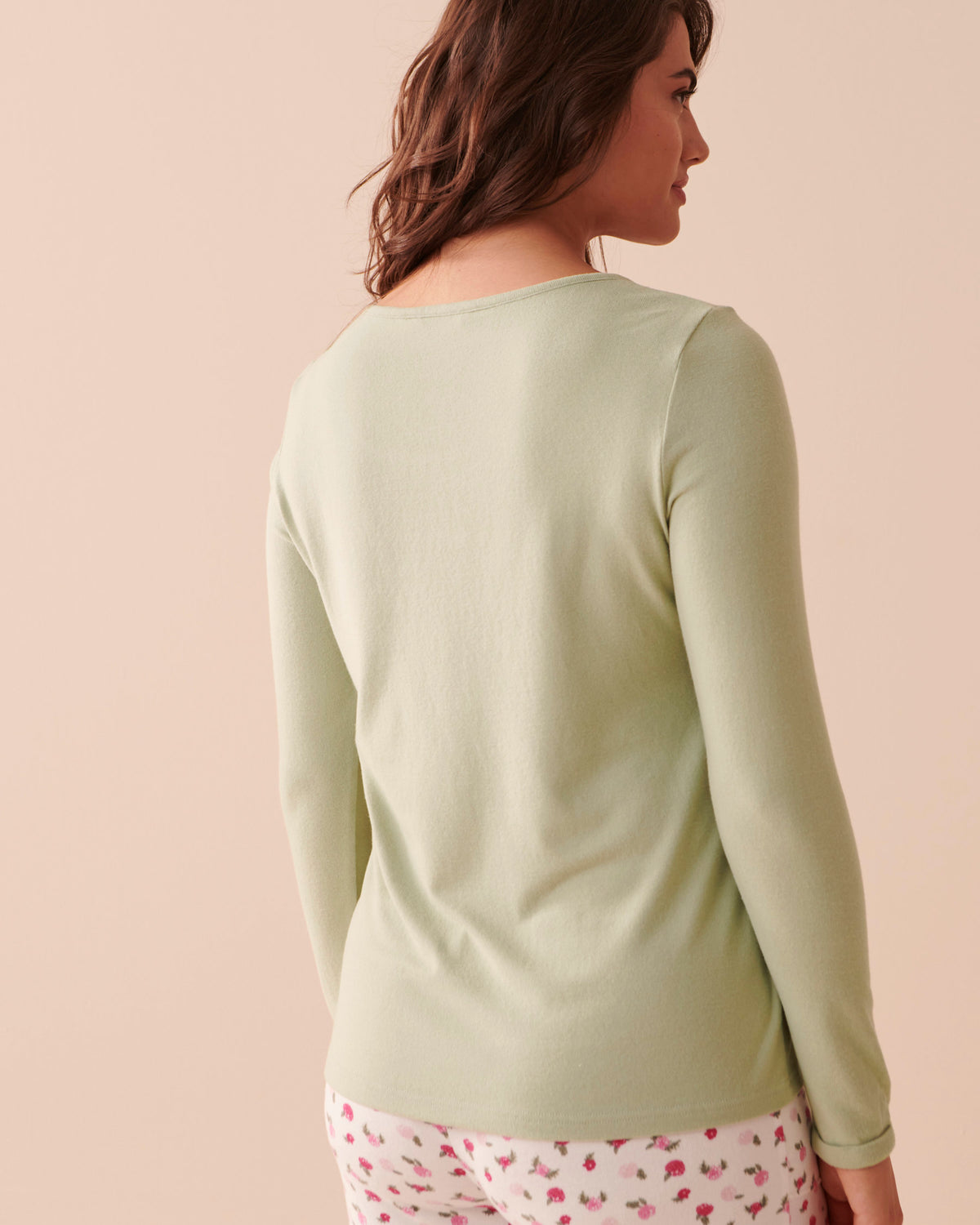 Knitted Long Sleeve Pyjama T Shirt_40100528_30035_02