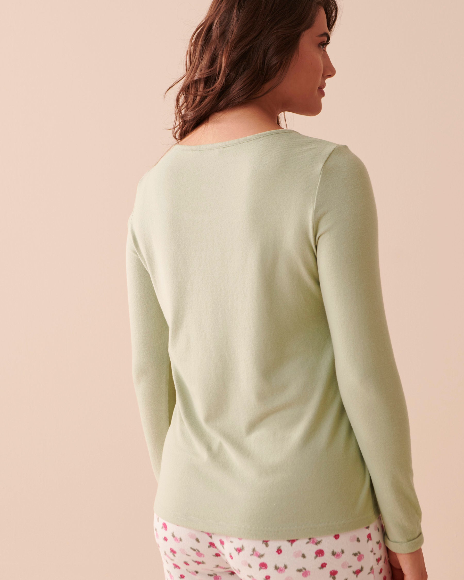 Knitted Long Sleeve Pyjama T Shirt_40100528_30035_02