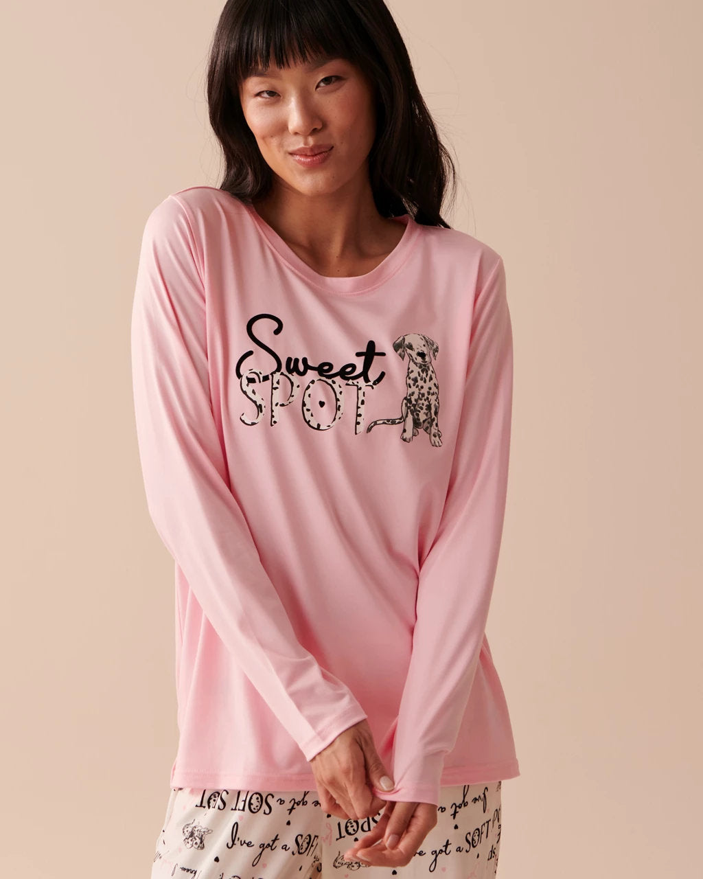Peachy D Dalmatien T Shirt Long Sleeve_40100534_60165_01