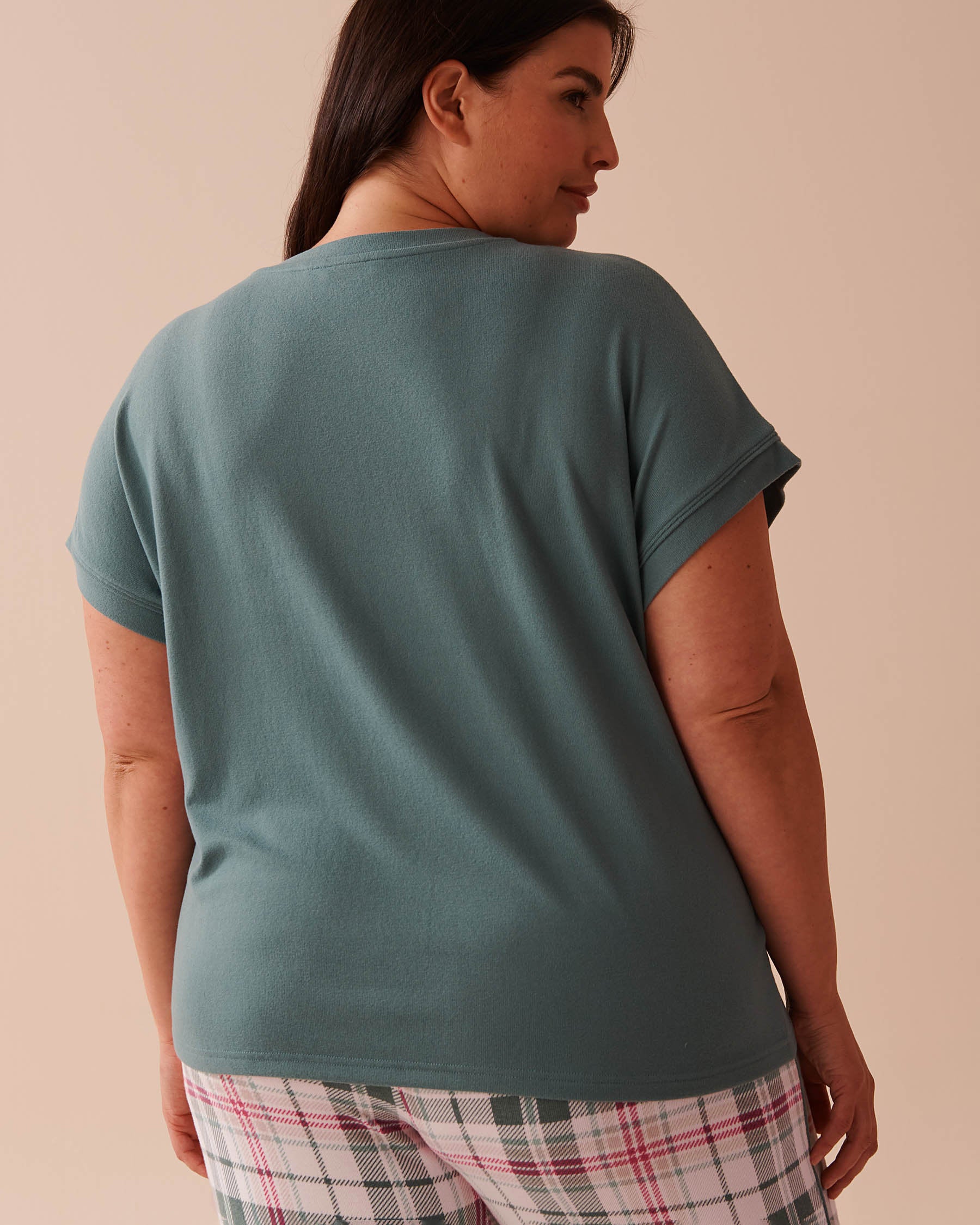 Rabbit Print Recycled Fibers T-shirt_40100667_40045_02