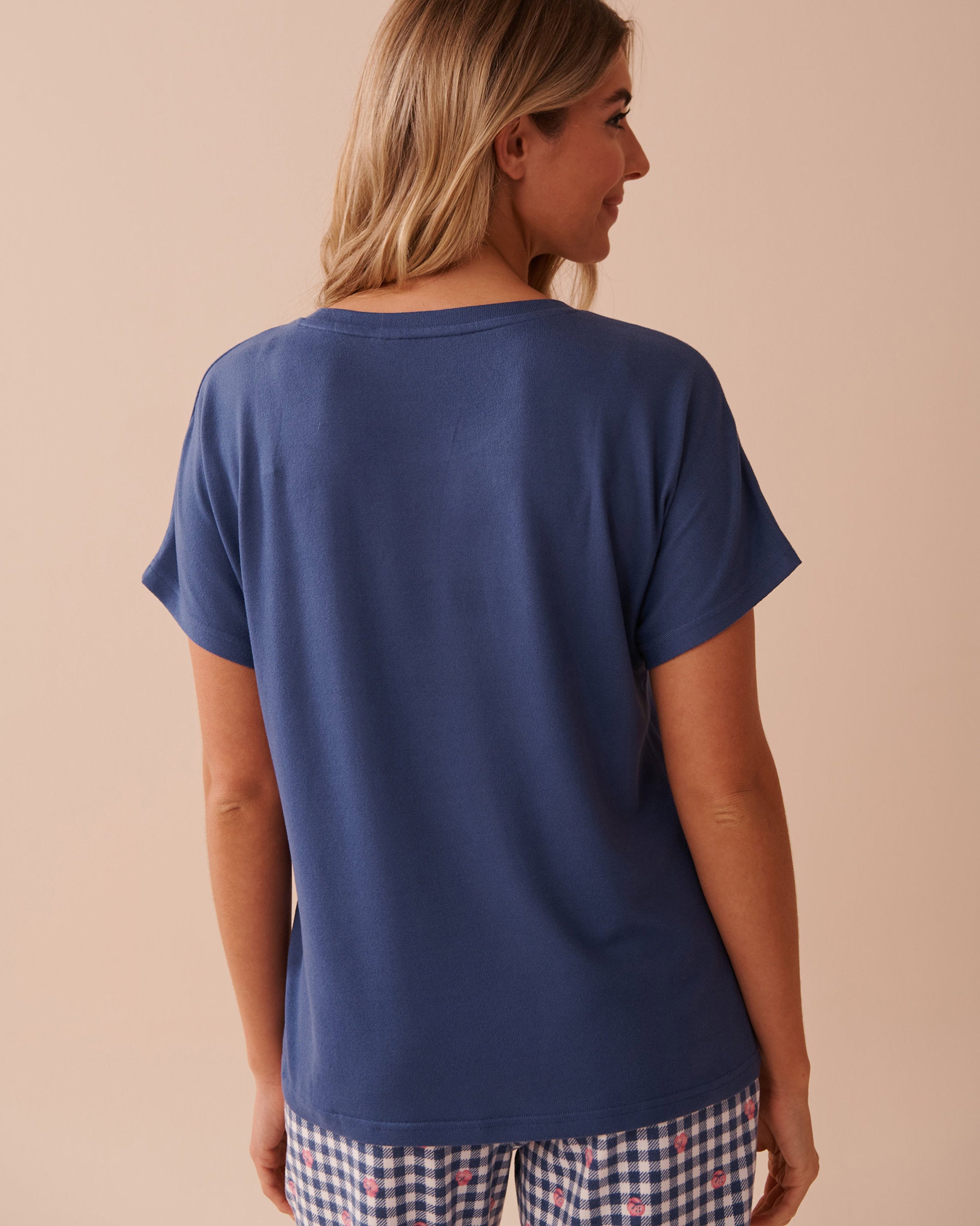 La Vie en Rose_Heart and Letter Print Recycled Fibers Crew Neck T_40100673_40170_02