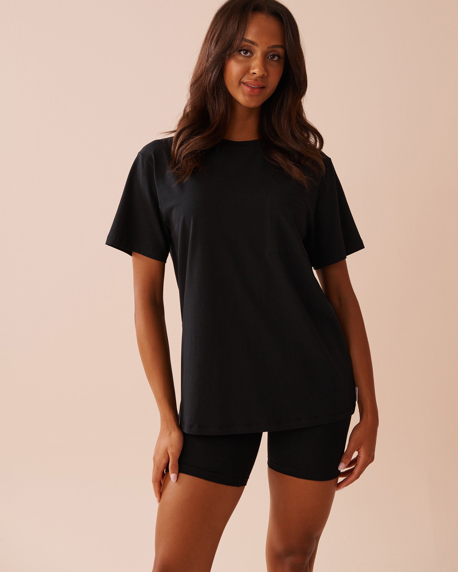La Vie en Rose_Cotton T-Shirt with Pocket_40100677_00001_01