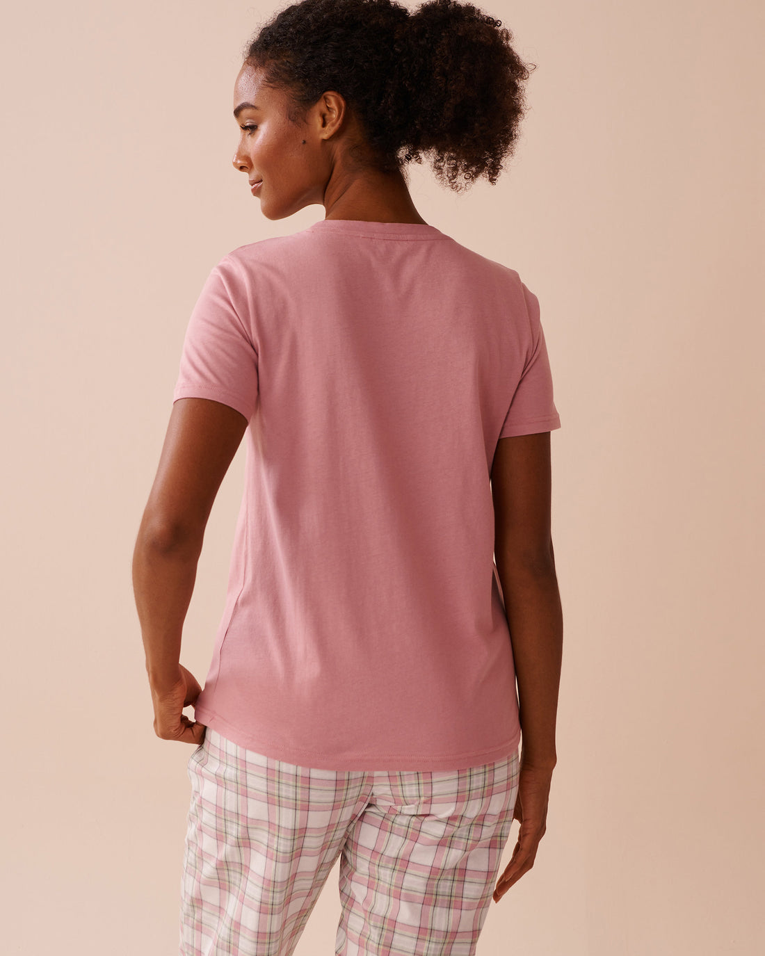 La Vie en Rose_Bee Print Cotton Crew Neck T-Shirt_40100693_P60346_02