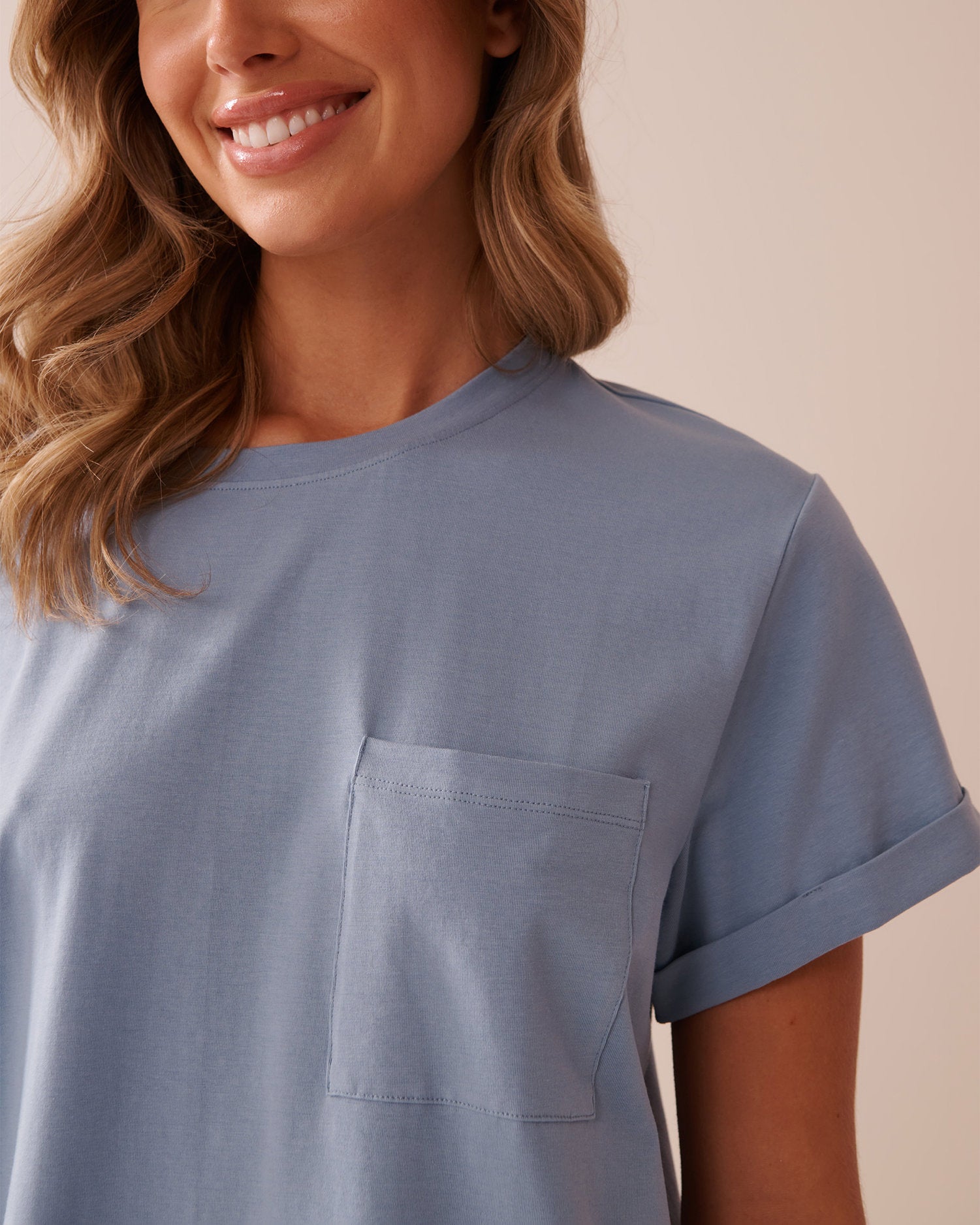 La Vie en Rose_Cotton T-Shirt with Pocket_40100698_40050_03