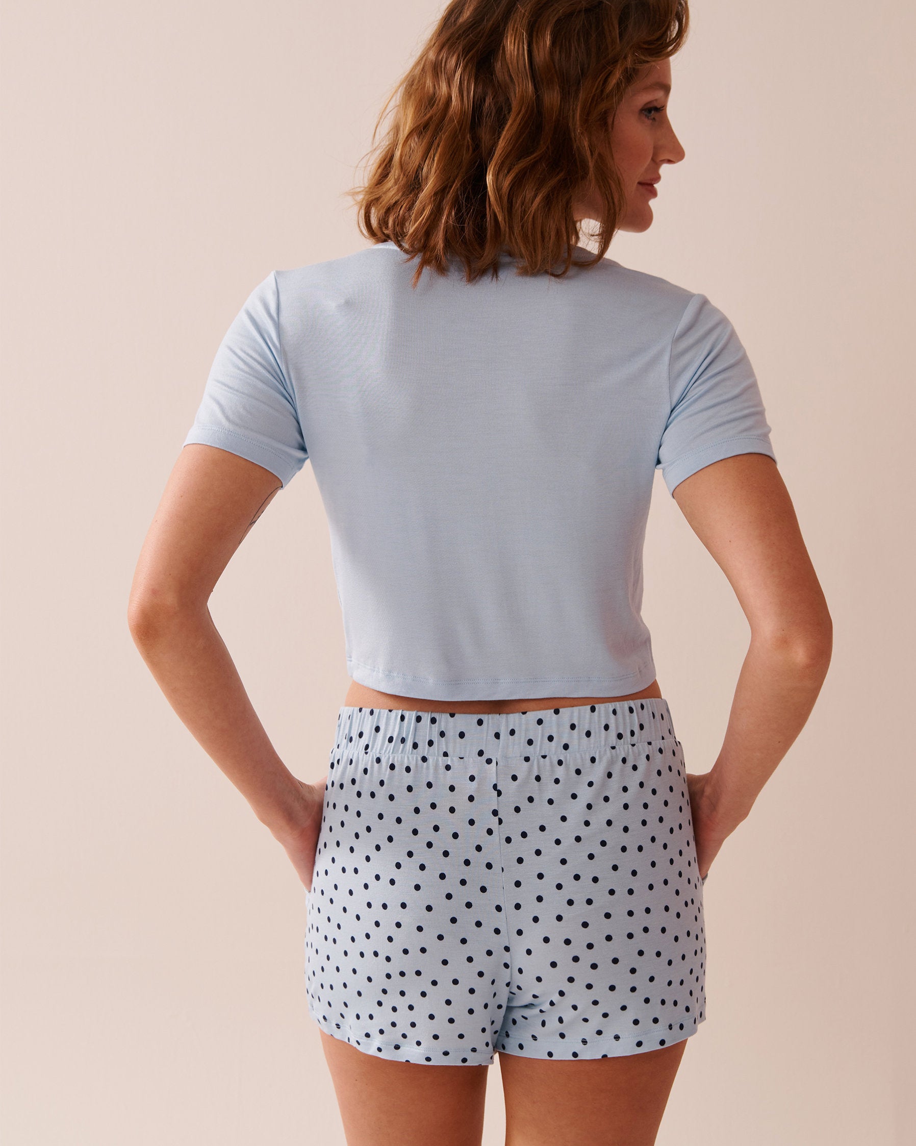 La Vie en Rose_Butterfly Print Soft Jersey Crop T-Shirt_40100718_40104_03