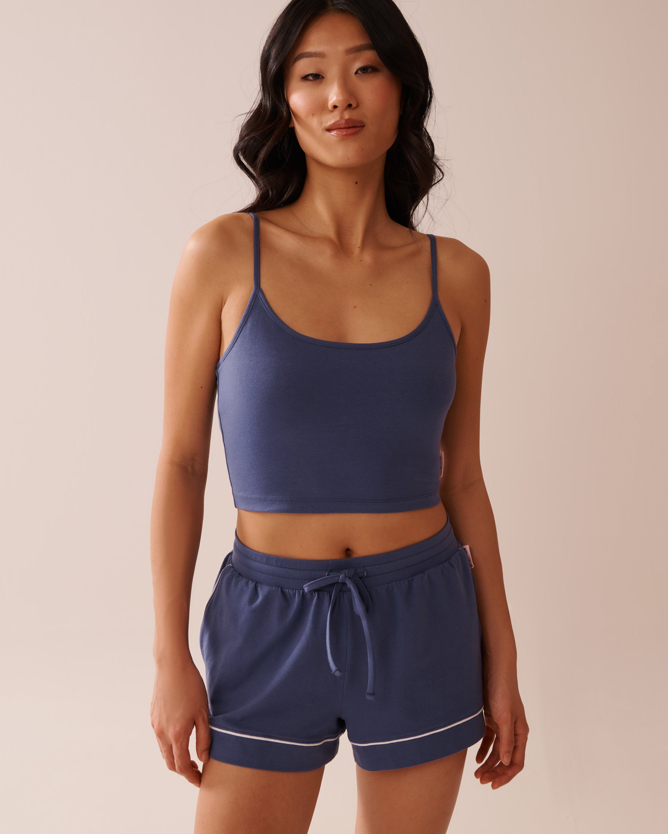 La Vie en Rose_Cotton Crop Cami with Shelf Bra_40100727_40038_01
