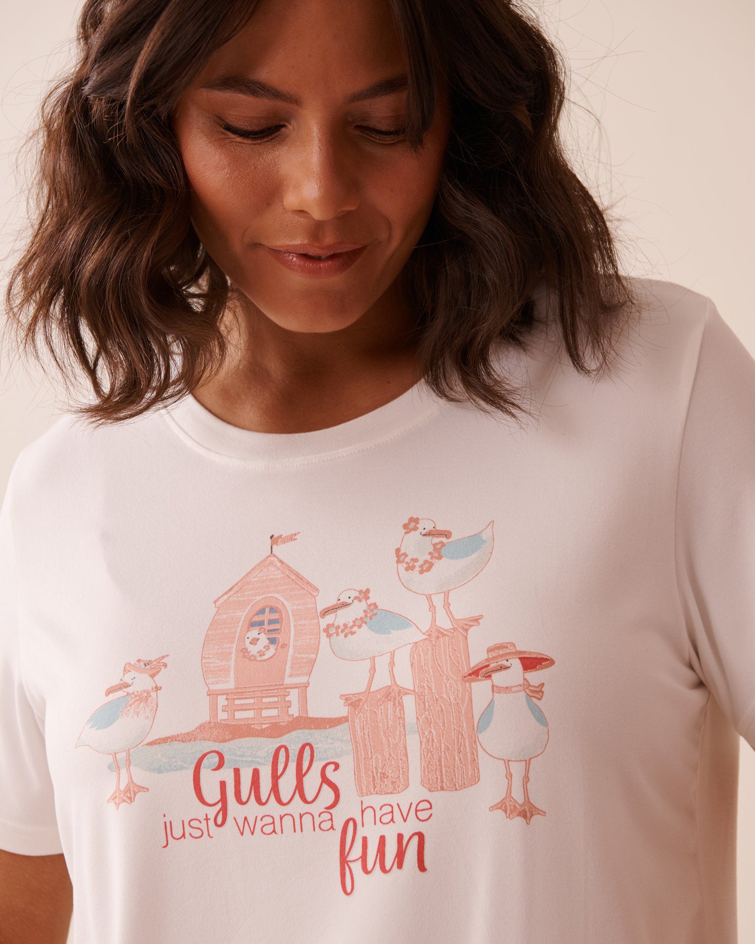 La Vie en Rose_Seagull Print Super Soft T-Shirt_40100742_10011_03