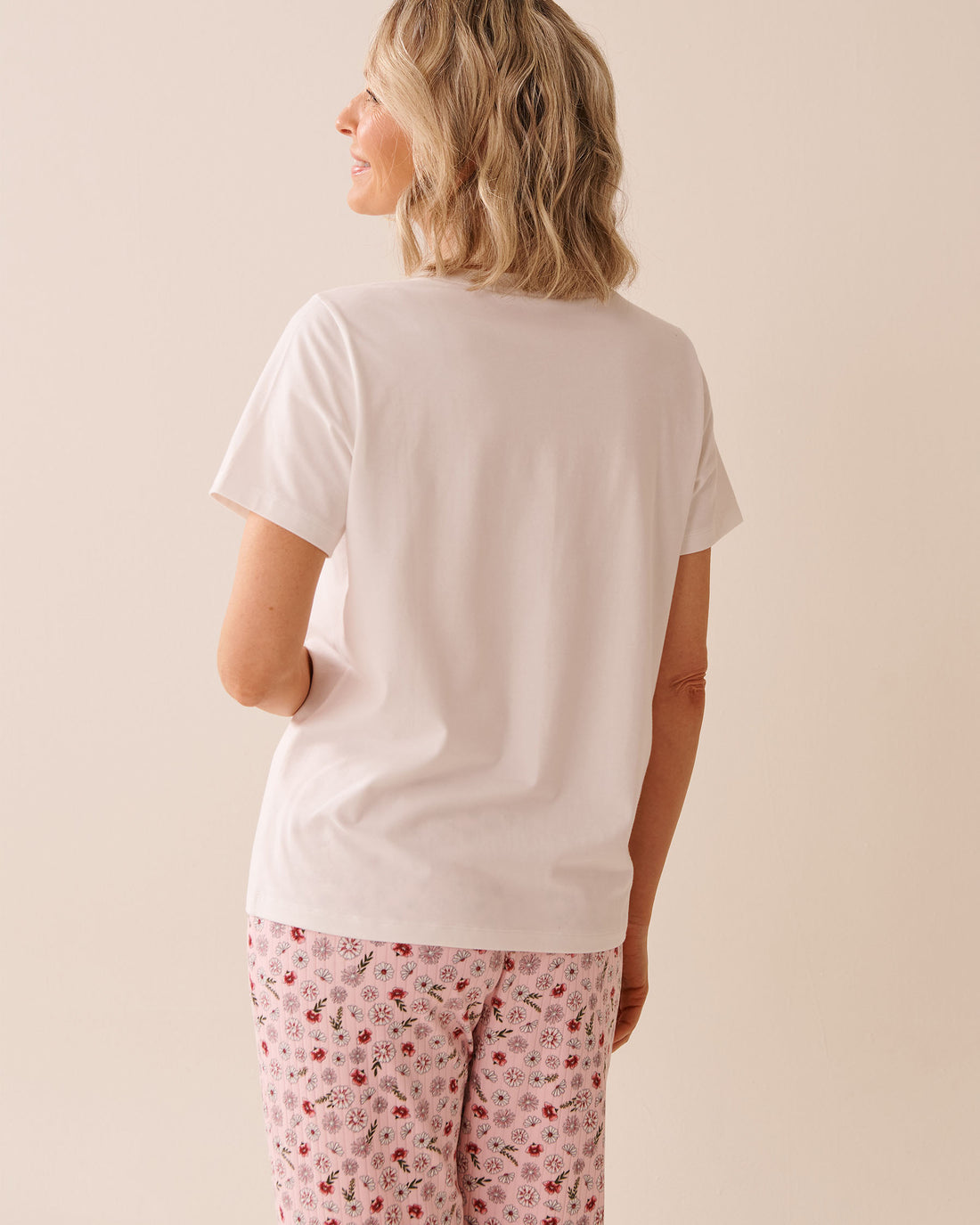 La Vie en Rose_Snow White_Floral Print Cotton T-shirt_40100756_10011_02