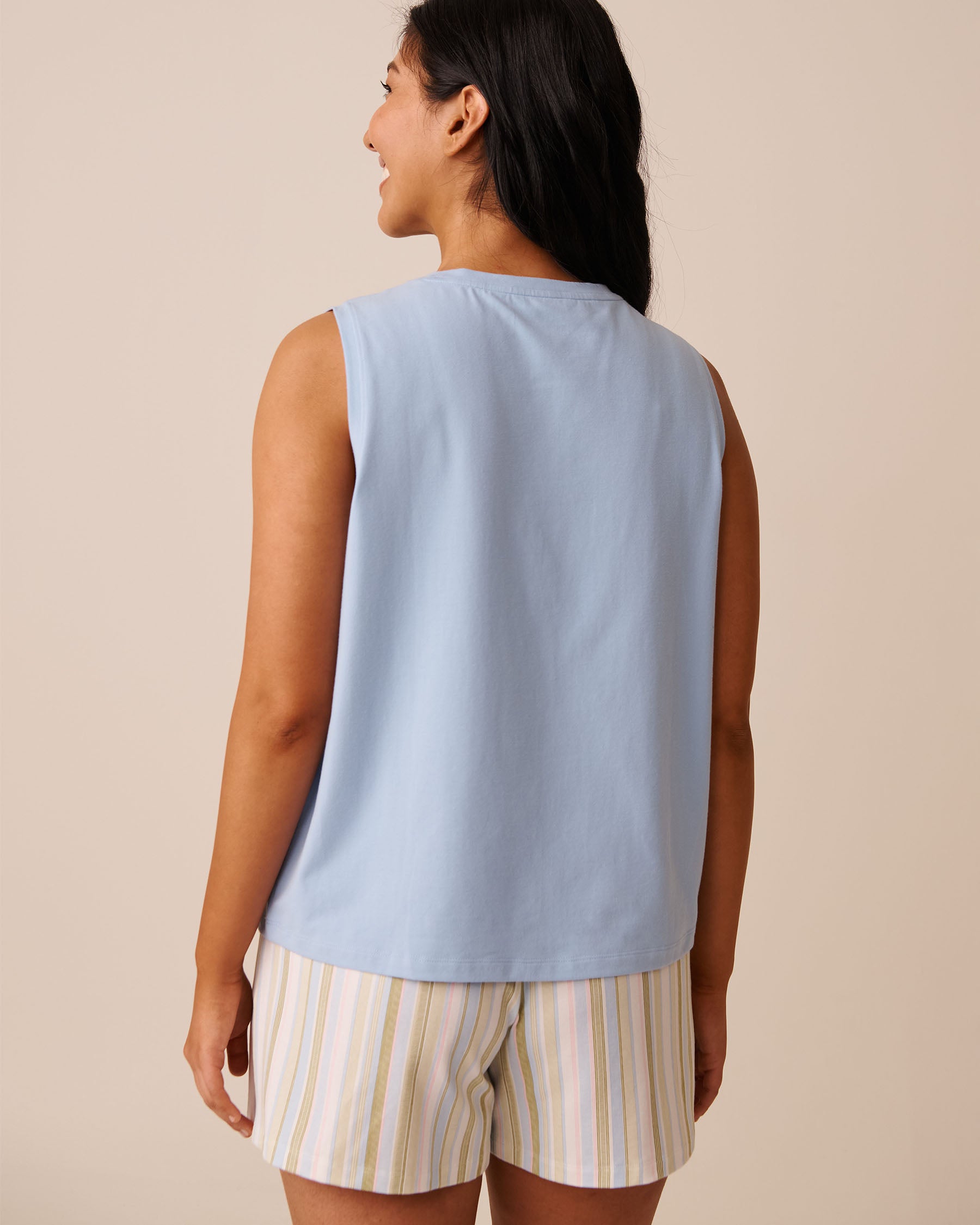 La Vie en Rose_Powder Blue_Frog Print Cotton Cami_40100757_40198_02