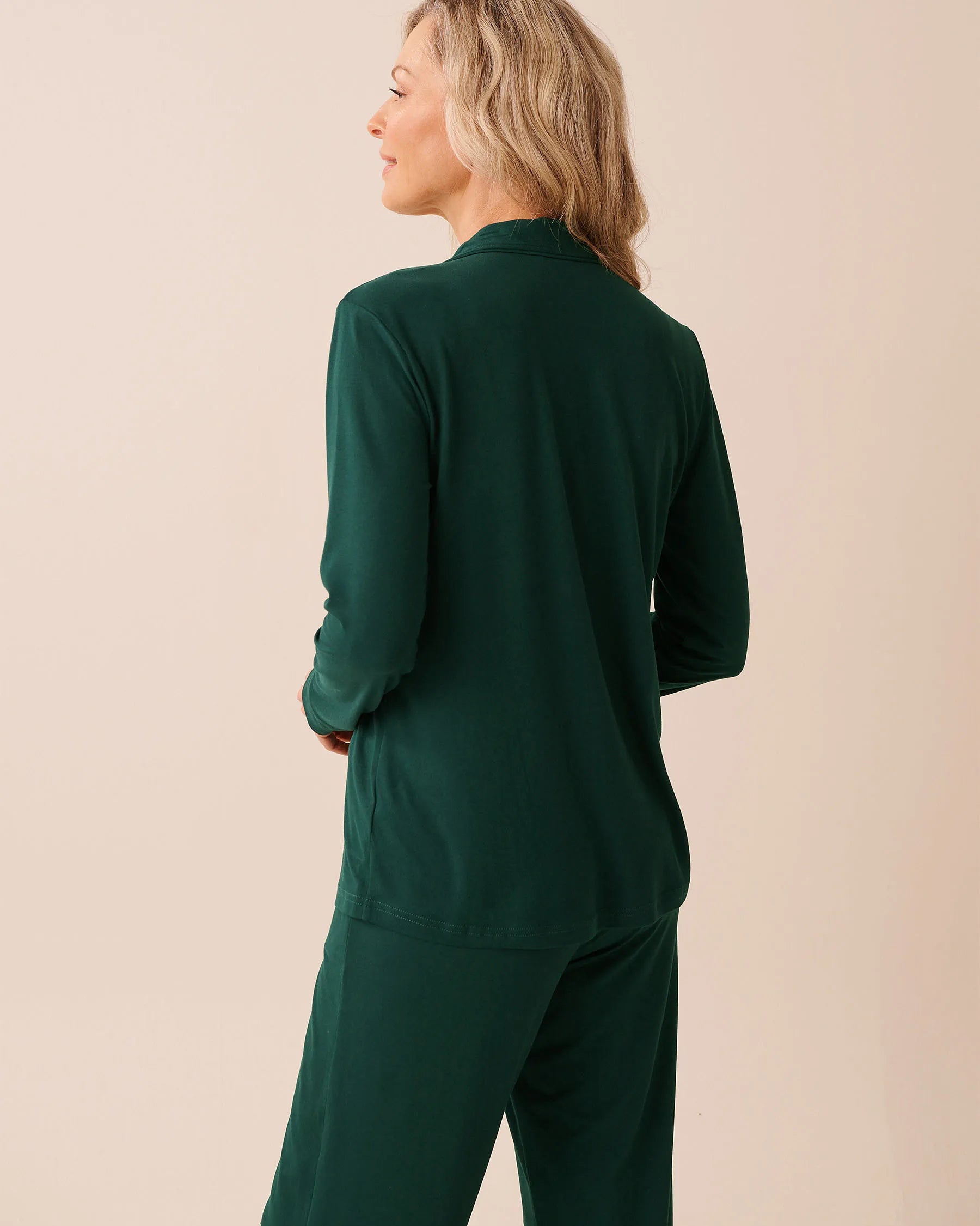 La Vie en Rose_Botanical Garden_Red Plaid Super Soft Button-Down Shirt_40100810_30140_03