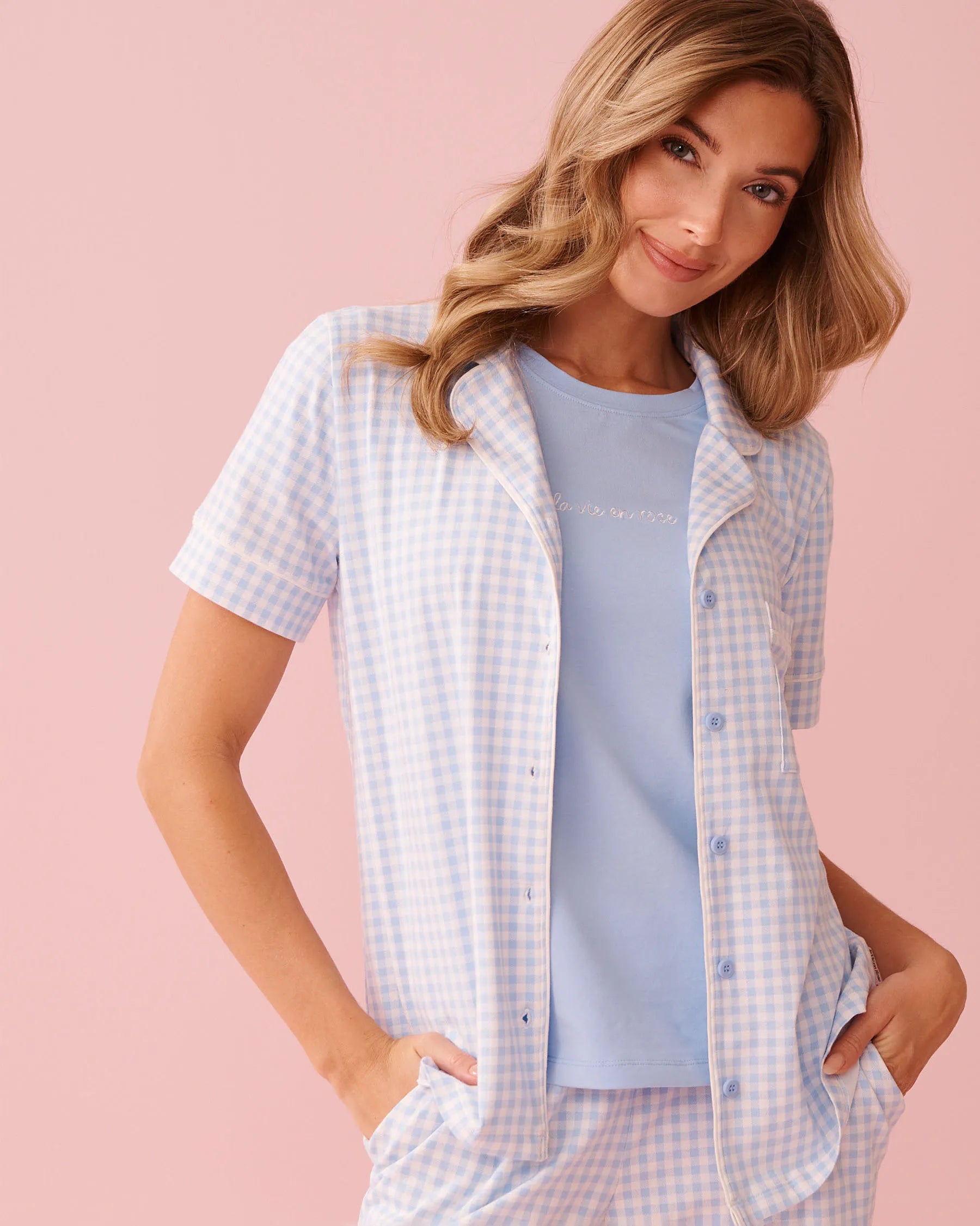 La Vie en Rose Windsurfer Women Cotton T-shirt SKU: 40100825_40264 Image 04