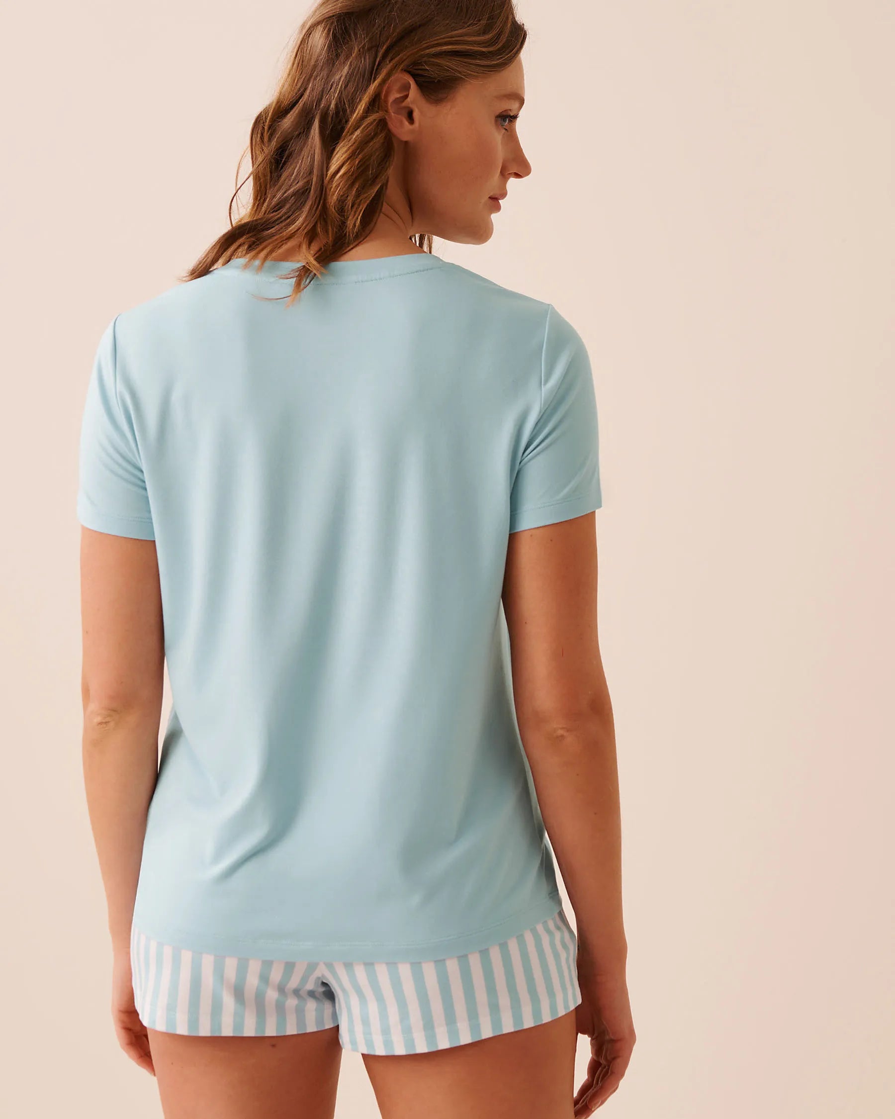 La Vie en Rose Stratosphere Women Super Soft Henley T-shirt SKU: 40100846_40274 Image 02