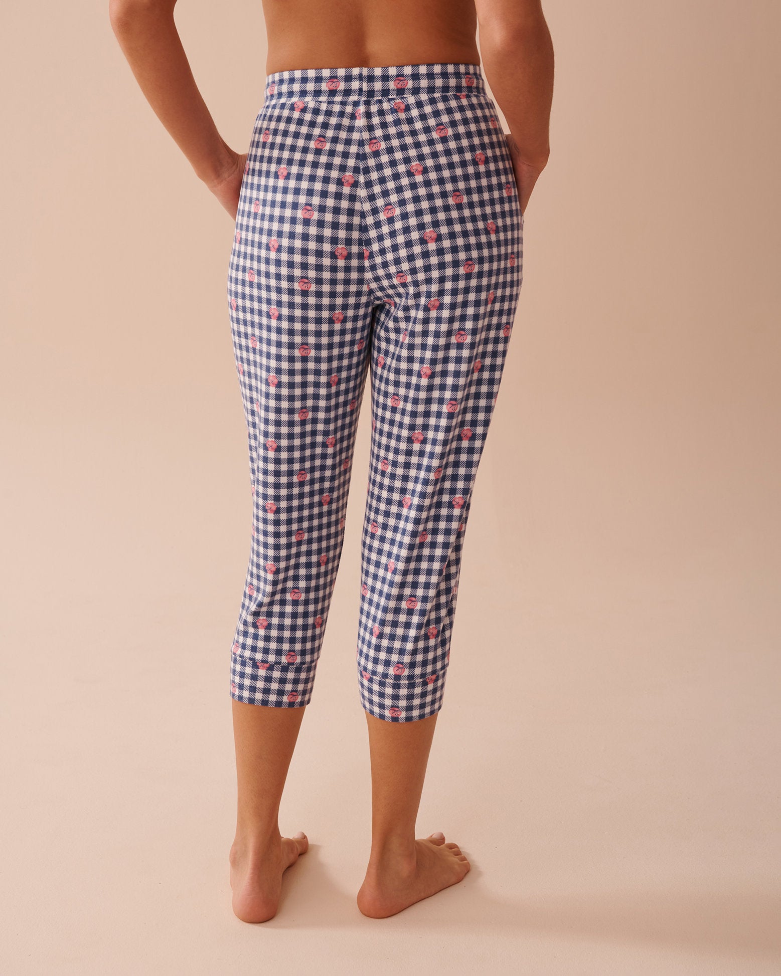 La Vie en Rose_Heart and Letter Print Recycled Fibers Capris_40200661_P40414_02