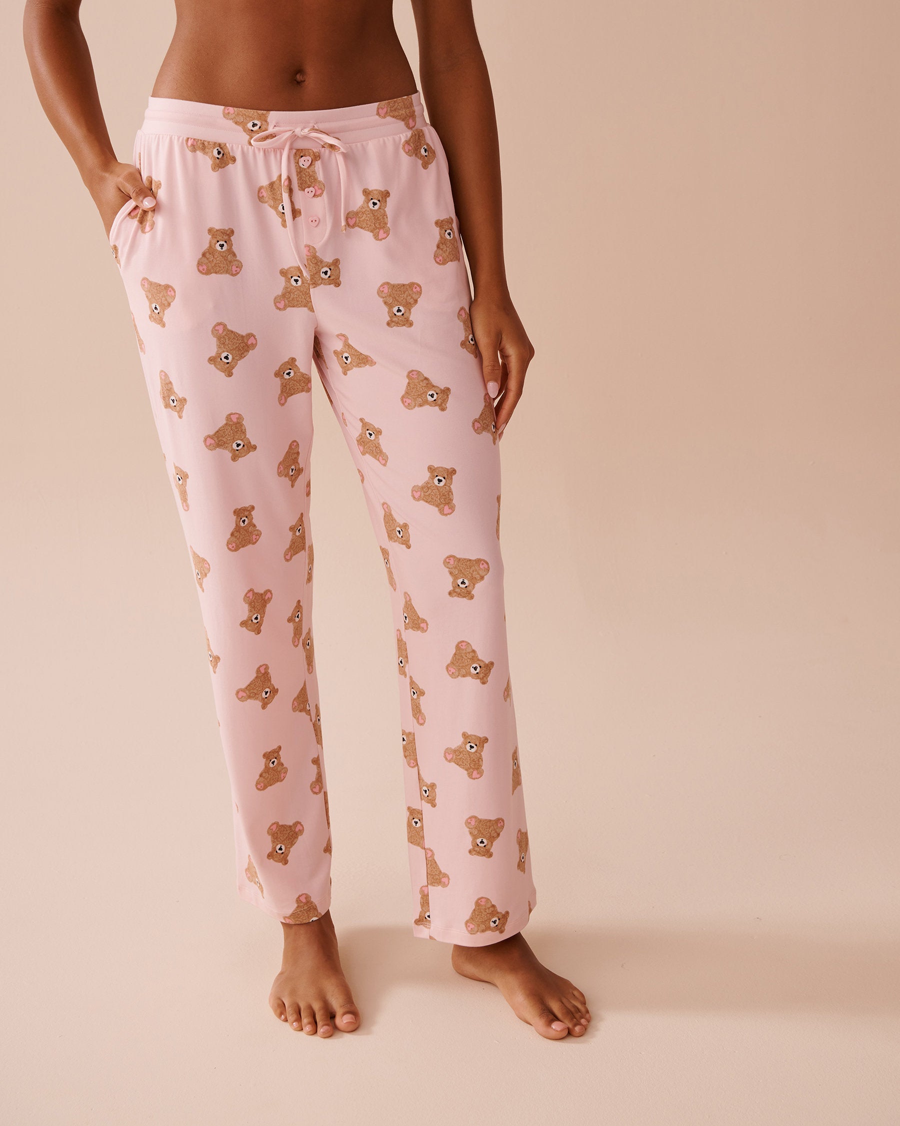 La Vie en Rose_Teddy Bear Super Soft Pajama Pants_40200677_P60309_01