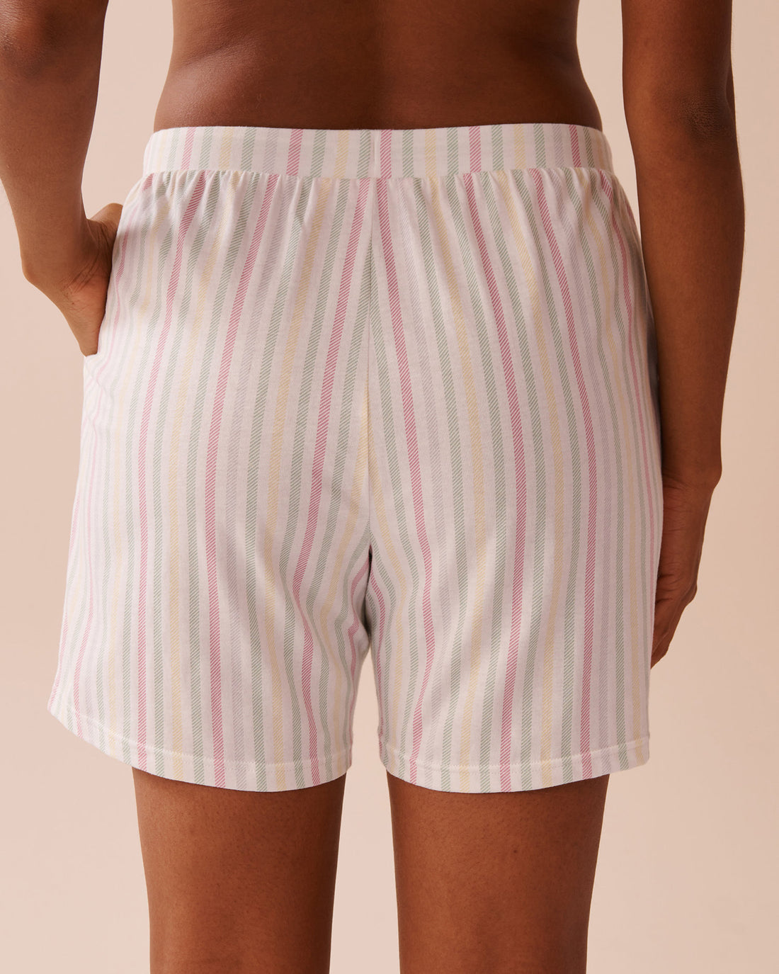 La Vie en Rose_Multistripe Cotton Bermuda Shorts_40200680_P70057_02